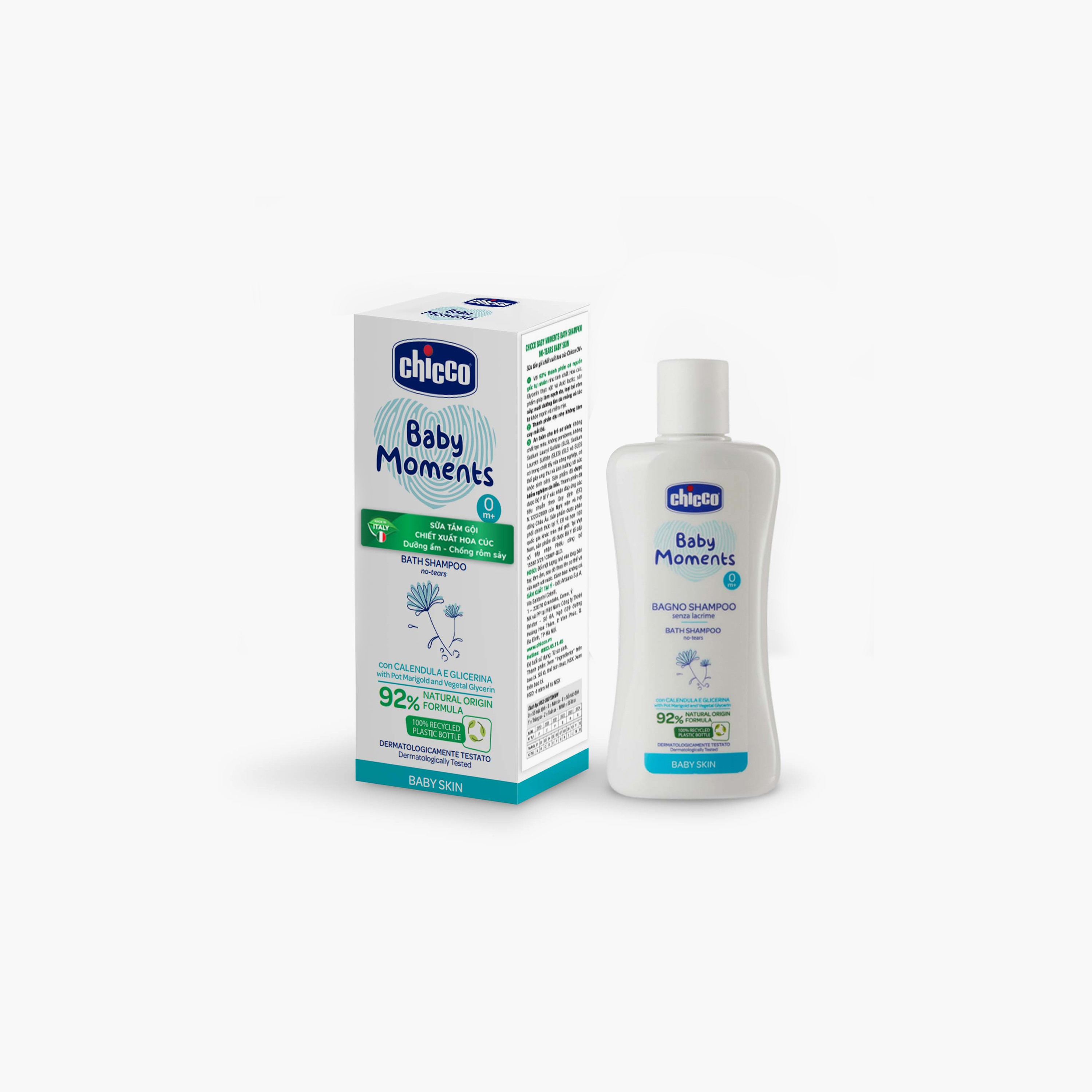 Chicco No Tears Bath Shampoo - 200 ml-baby-bathandcare-hairbodyskincare-shampooandconditioner-image-2
