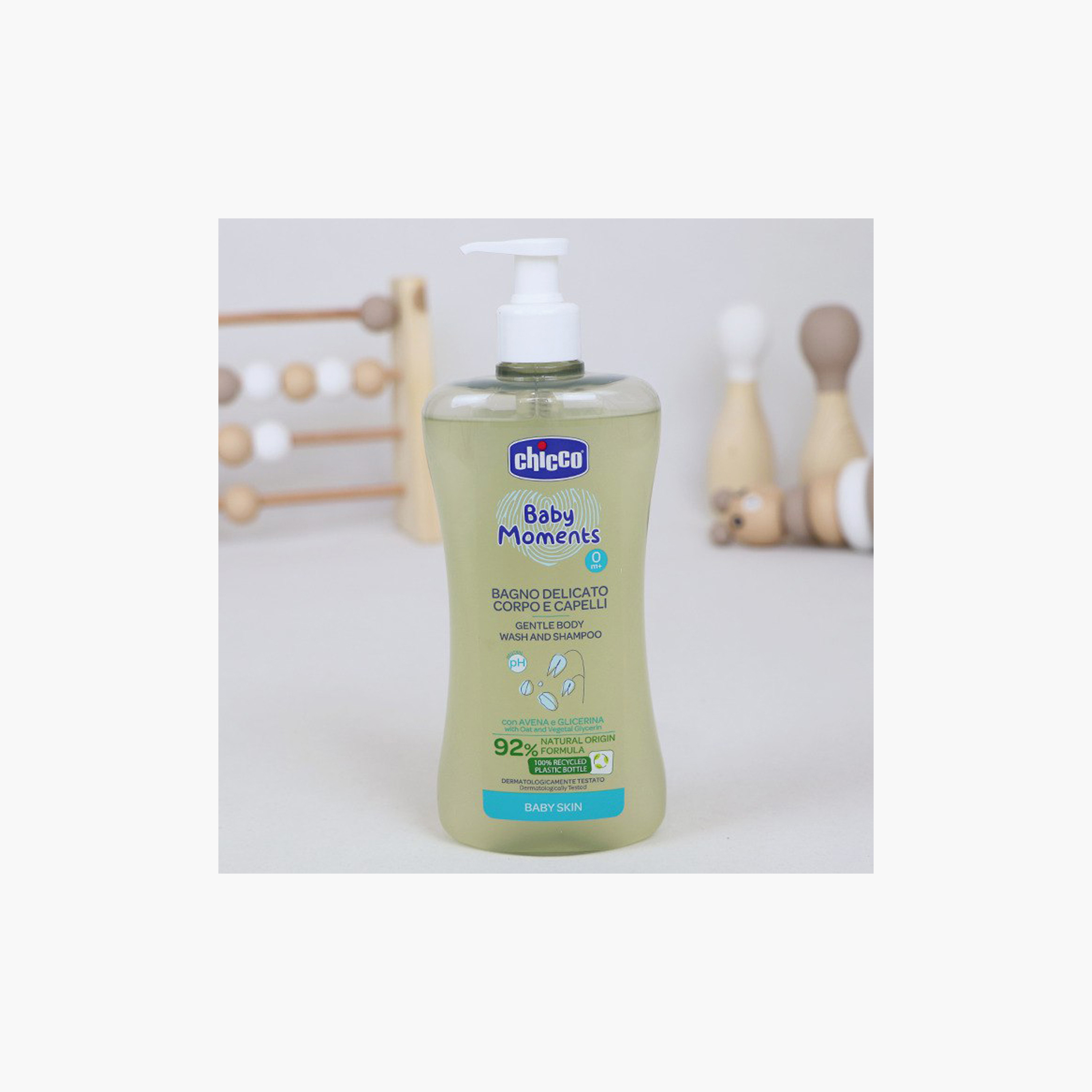 Chicco No Tears Gentle Body Wash and Shampoo - 500 ml-baby-bathandcare-hairbodyskincare-bodywashandsoaps-image-2