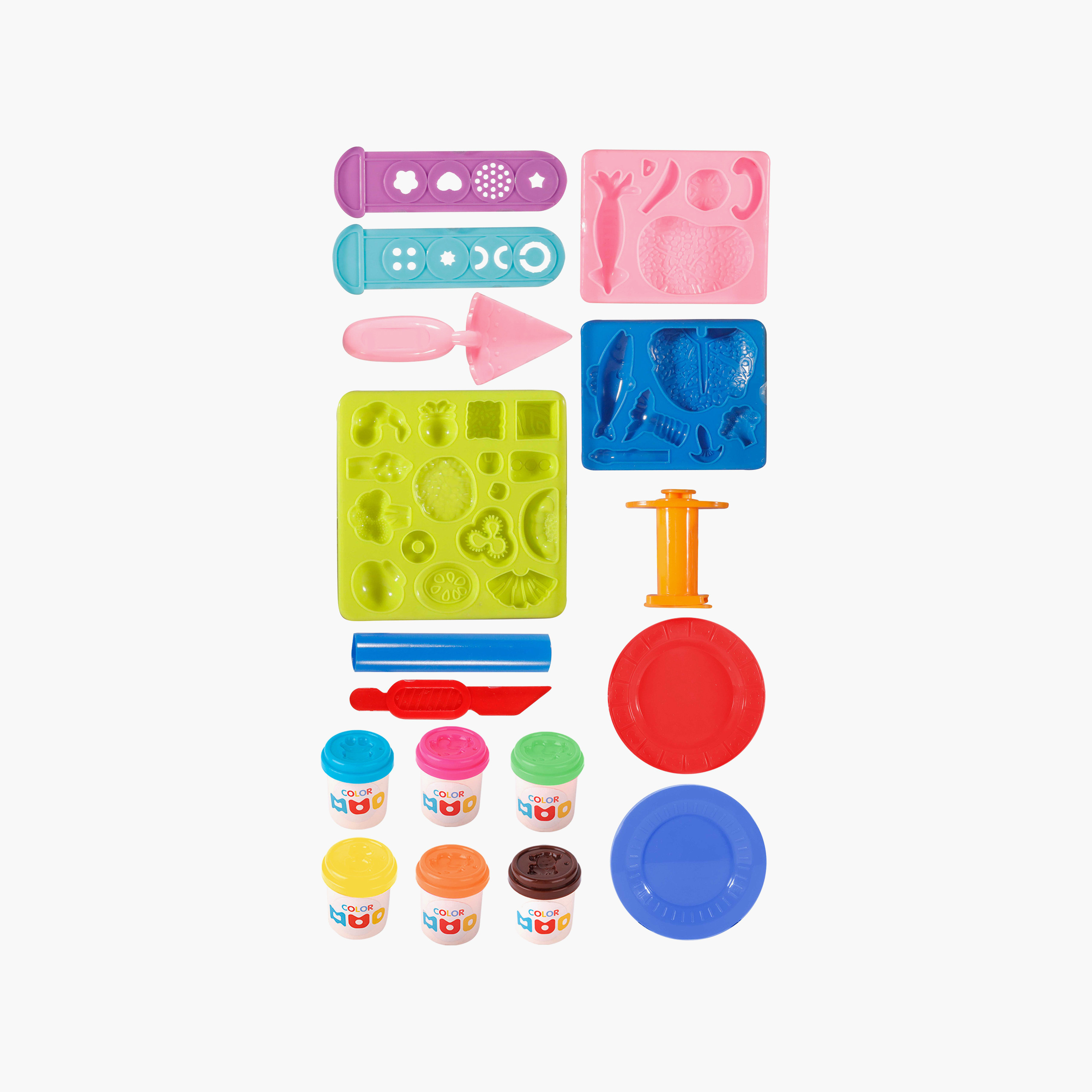مجموعة لعب صلصال التلوين (اصنعها بنفسك) - بيتزا من كليمو-toys-educational-doughtoys-image-1