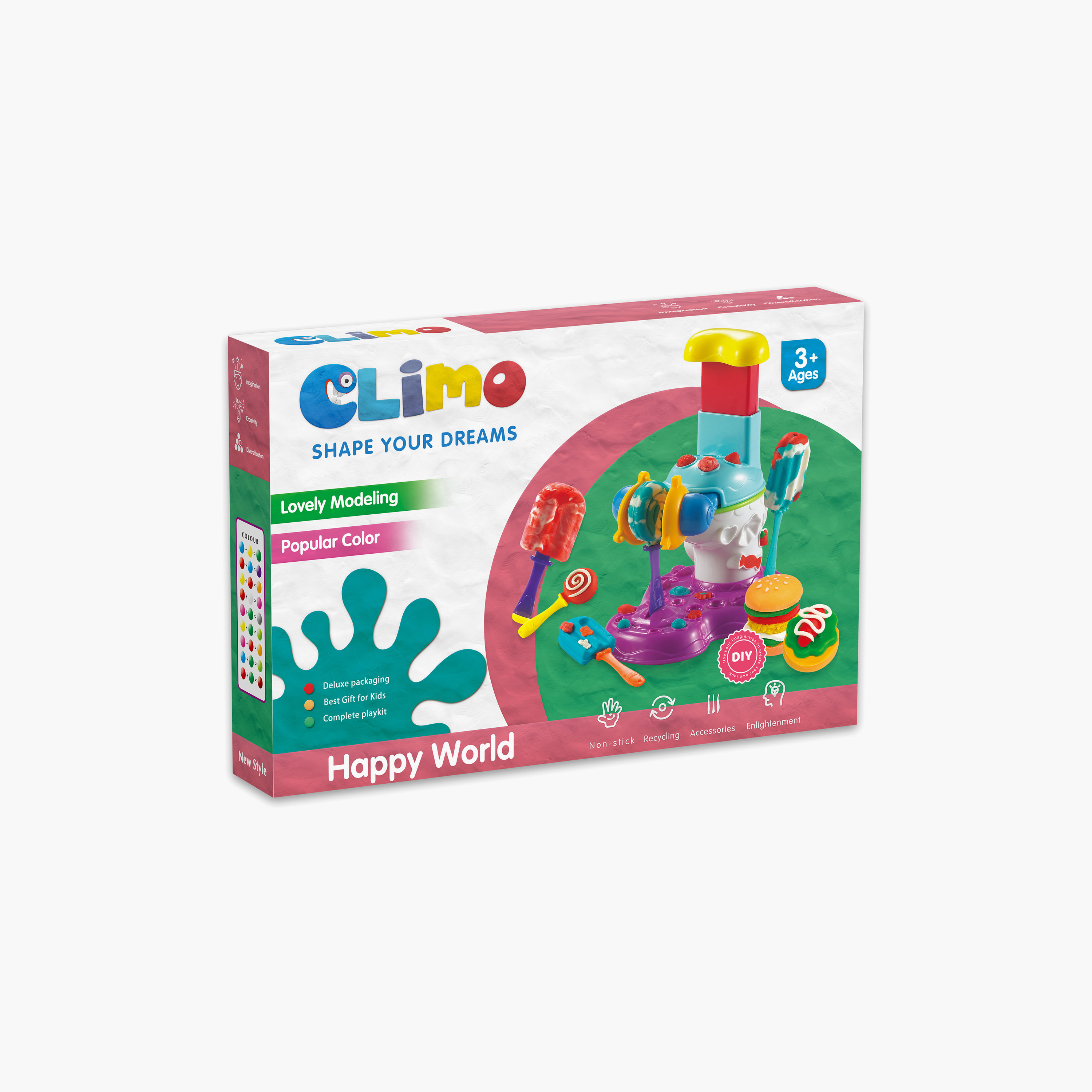 مجموعة لعب صلصال التلوين (اصنعها بنفسك) - آلة الآيس كريم من كليمو-toys-educational-doughtoys-image-2