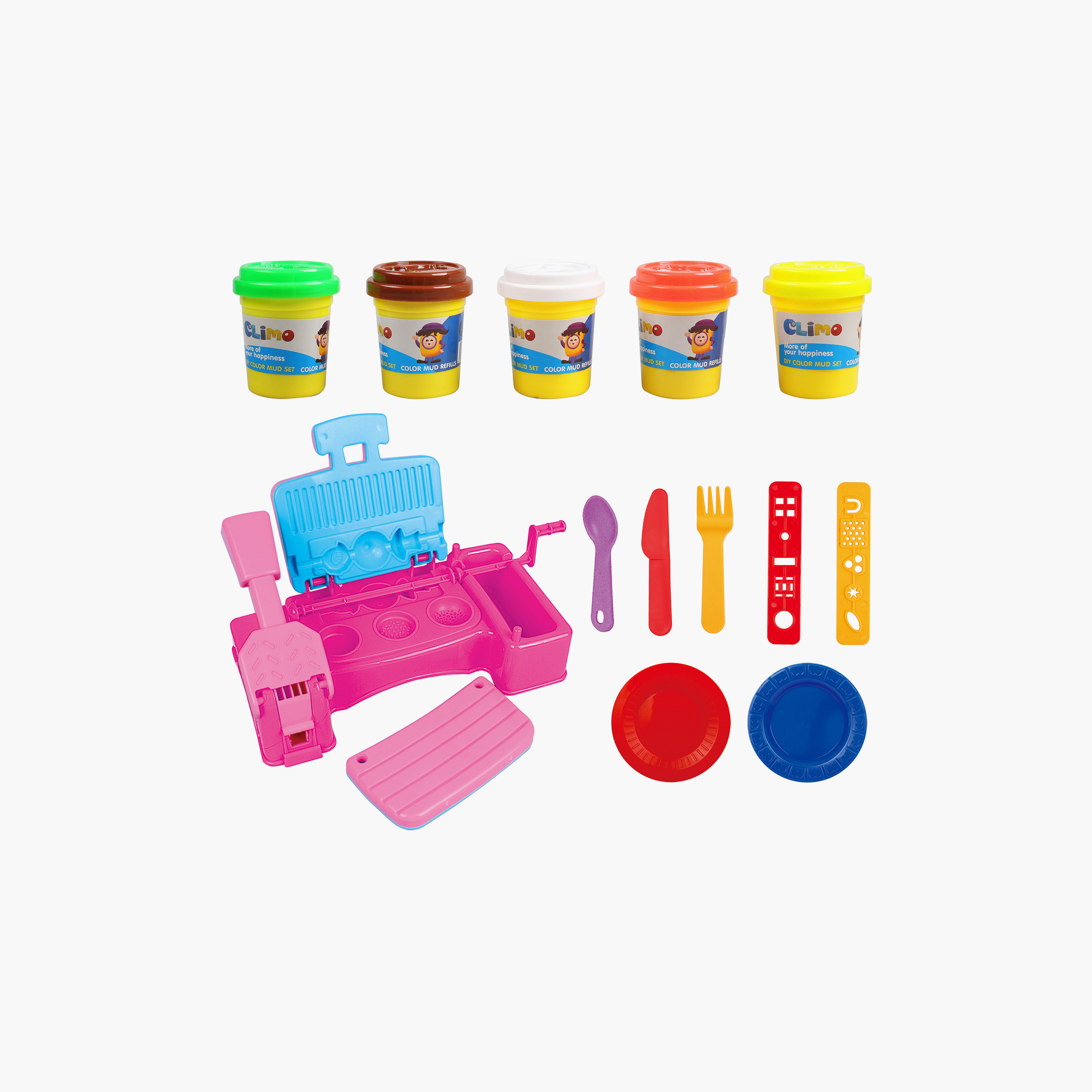 مجموعة لعب صلصال التلوين (اصنعها بنفسك) - آلة الشواء من كليمو-toys-educational-doughtoys-image-1