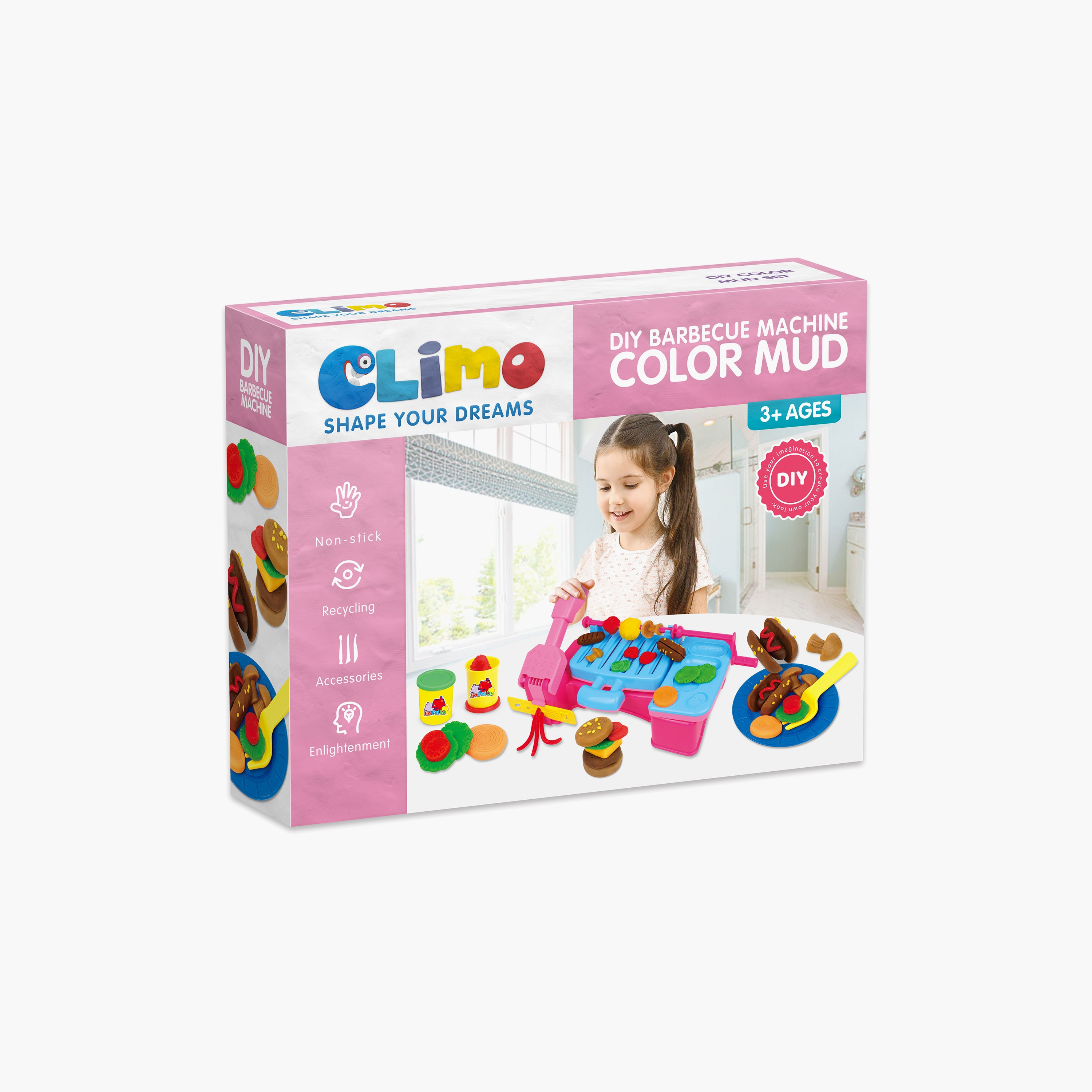 مجموعة لعب صلصال التلوين (اصنعها بنفسك) - آلة الشواء من كليمو-toys-educational-doughtoys-image-2