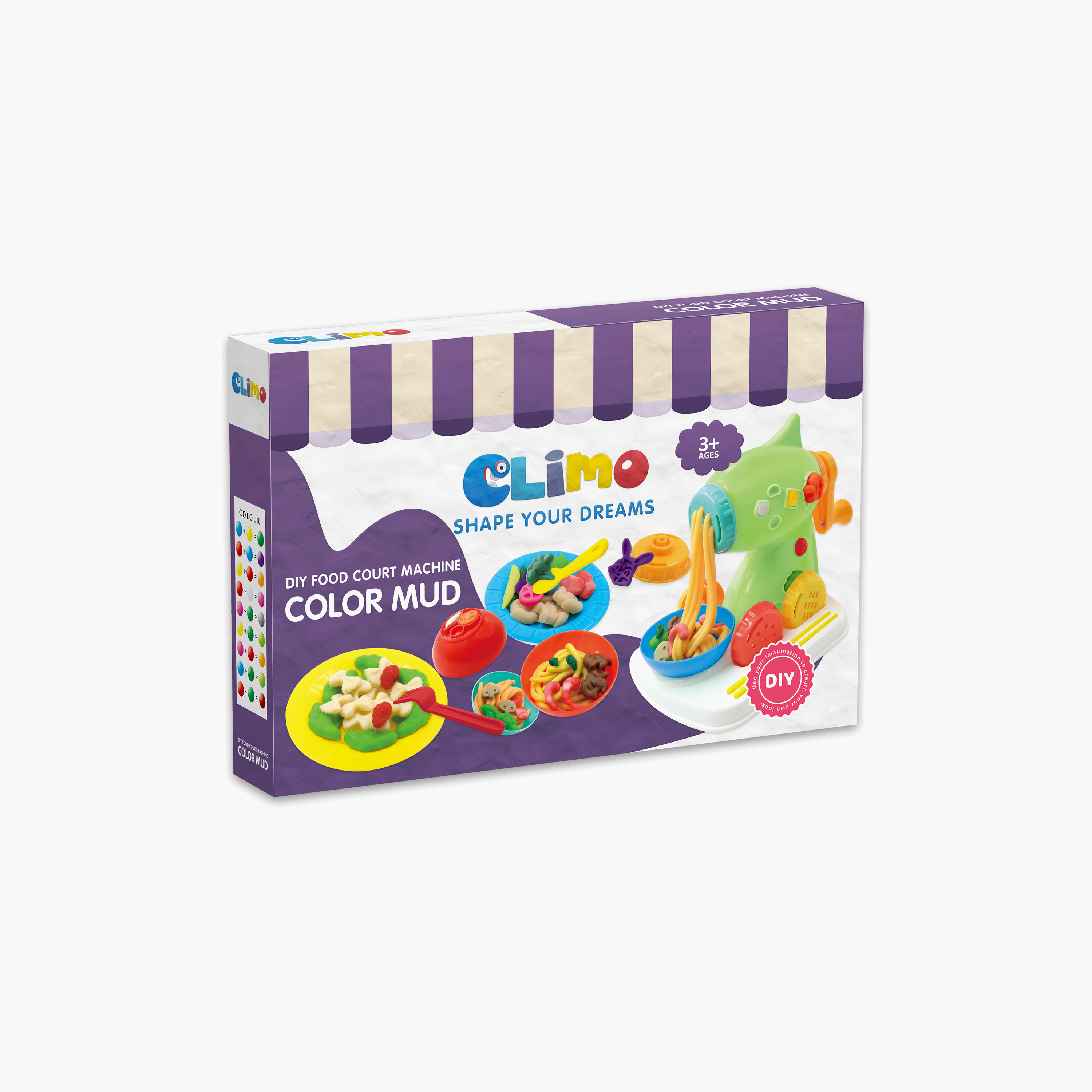 مجموعة لعب صلصال التلوين (اصنعها بنفسك) - آلة النودلز من كليمو-toys-educational-doughtoys-image-2