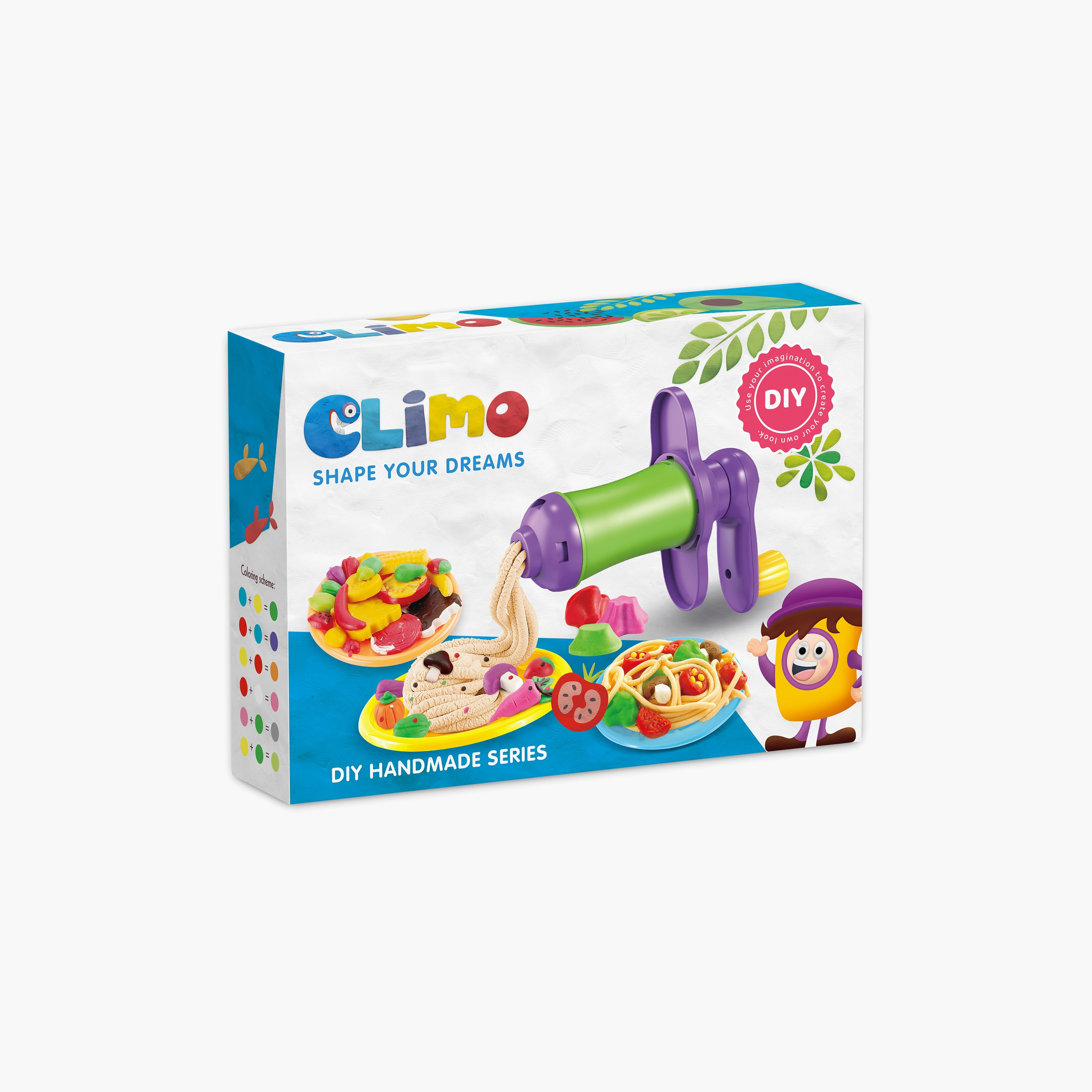 مجموعة لعب صلصال التلوين (اصنعها بنفسك) - آلة النودلز من كليمو-toys-educational-doughtoys-image-2