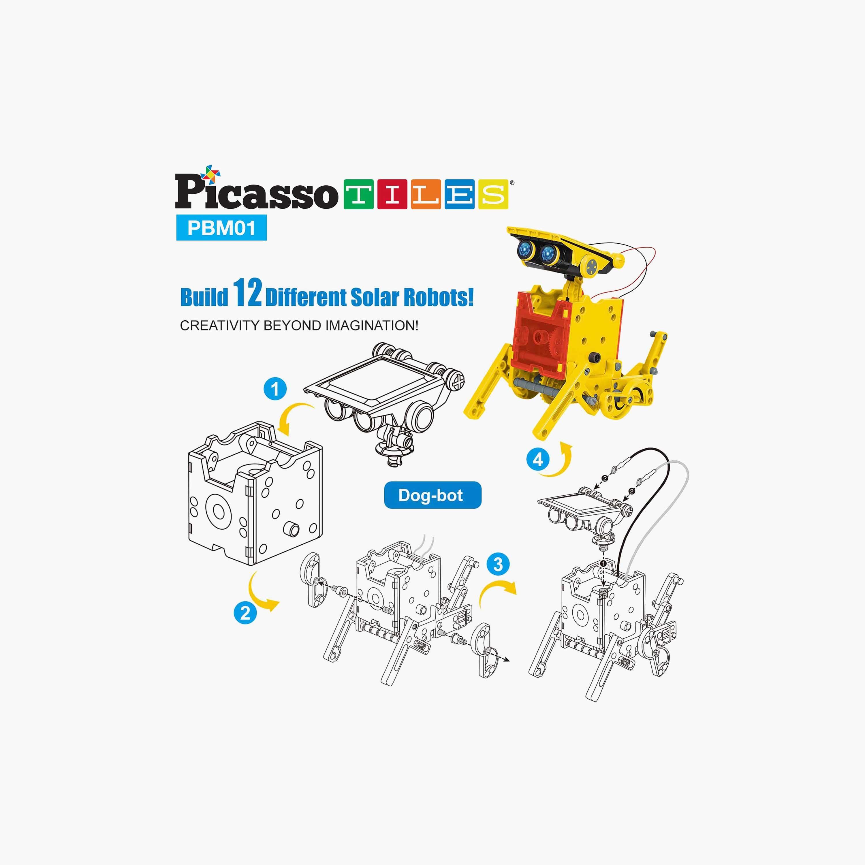 Picasso 12-in-1 Solar Powered Robot Science Kit - Space-toys-buildingblocks-magnetictoys-image-10