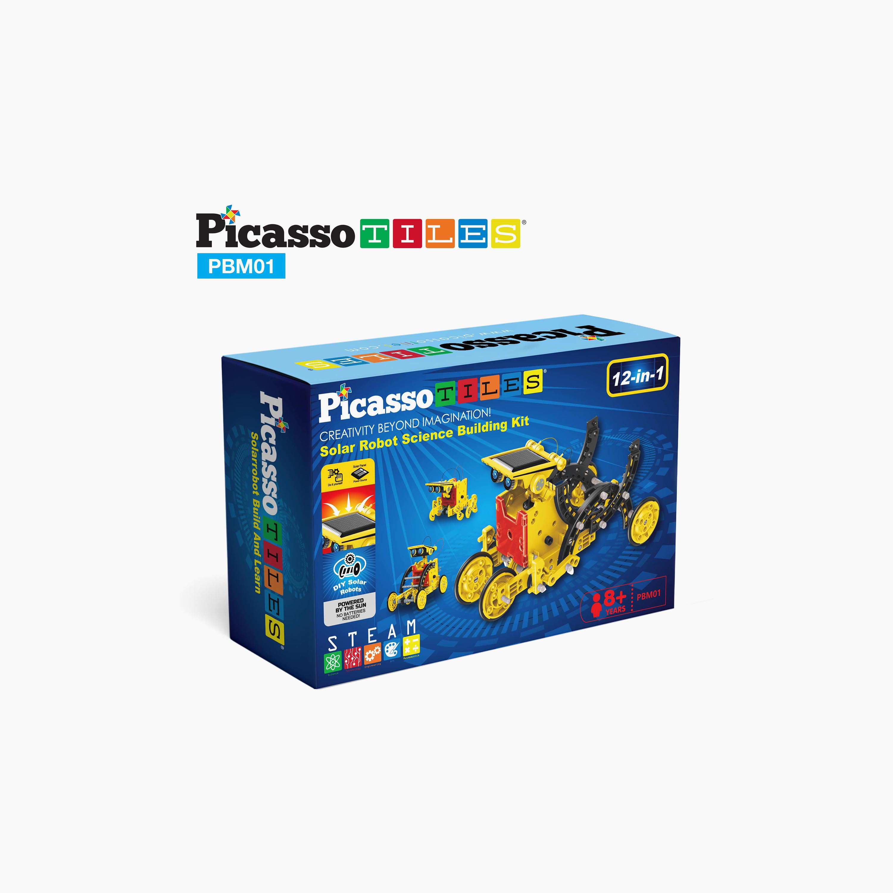 Picasso 12-in-1 Solar Powered Robot Science Kit - Space-toys-buildingblocks-magnetictoys-image-3