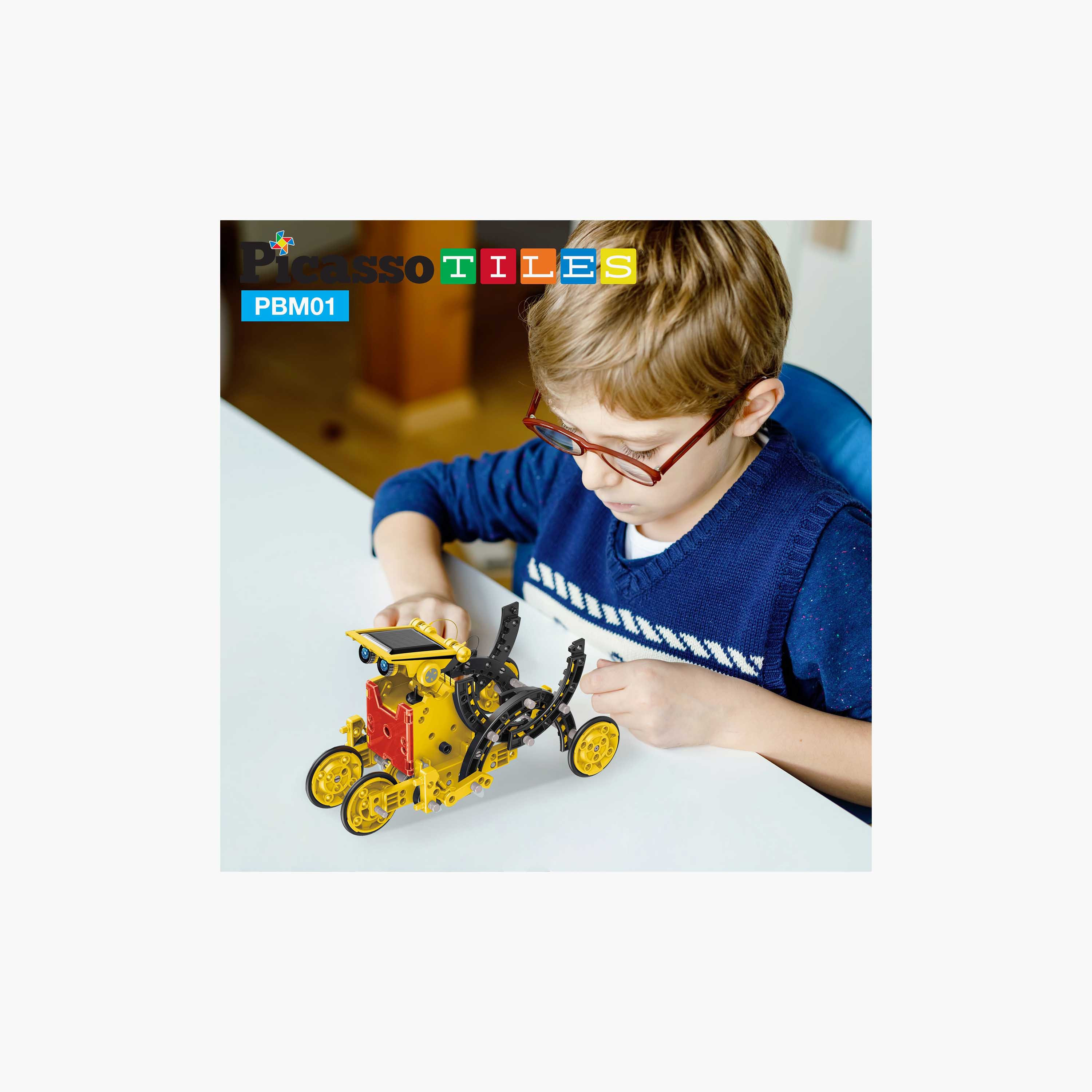 Picasso 12-in-1 Solar Powered Robot Science Kit - Space-toys-buildingblocks-magnetictoys-image-8
