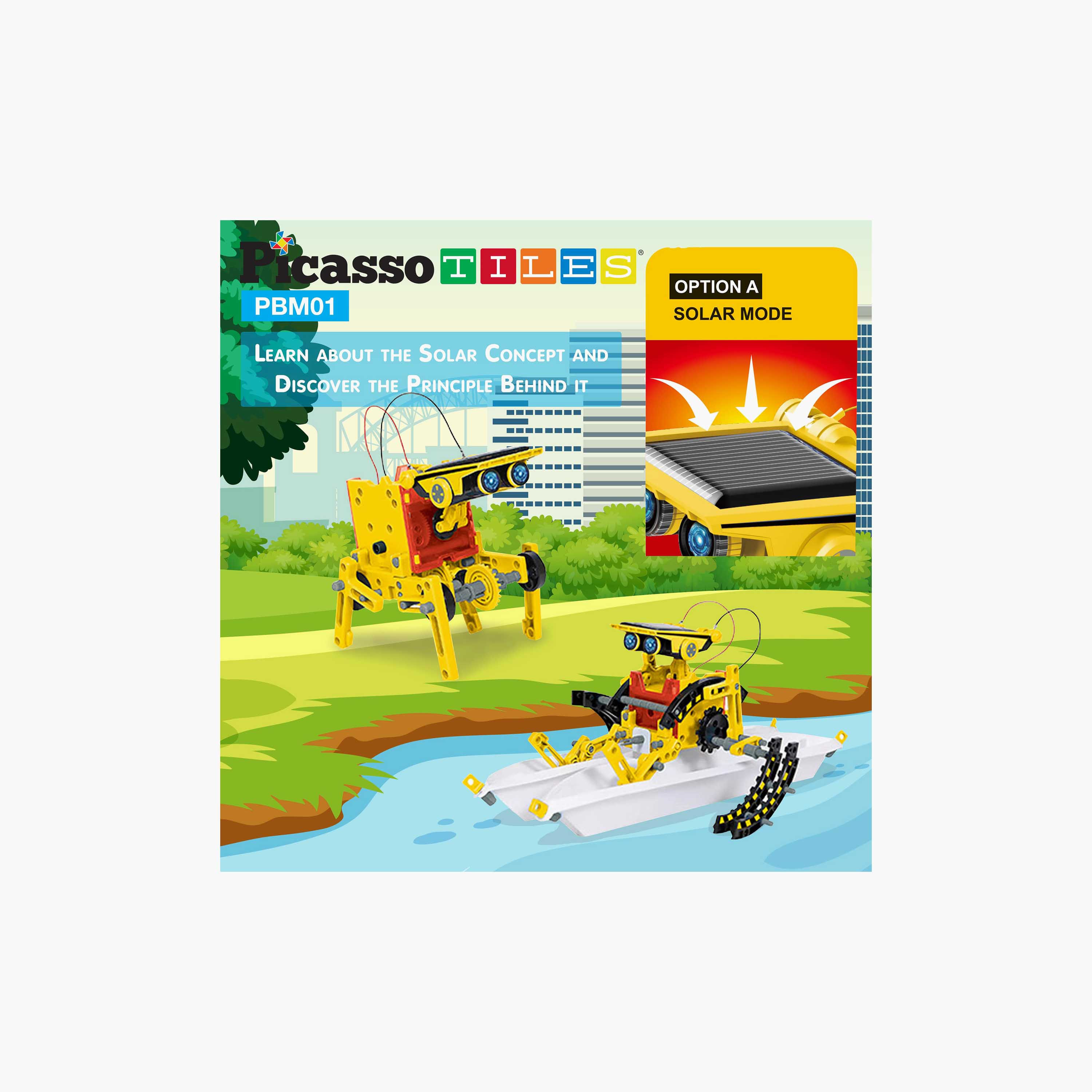 Picasso 12-in-1 Solar Powered Robot Science Kit - Space-toys-buildingblocks-magnetictoys-image-9