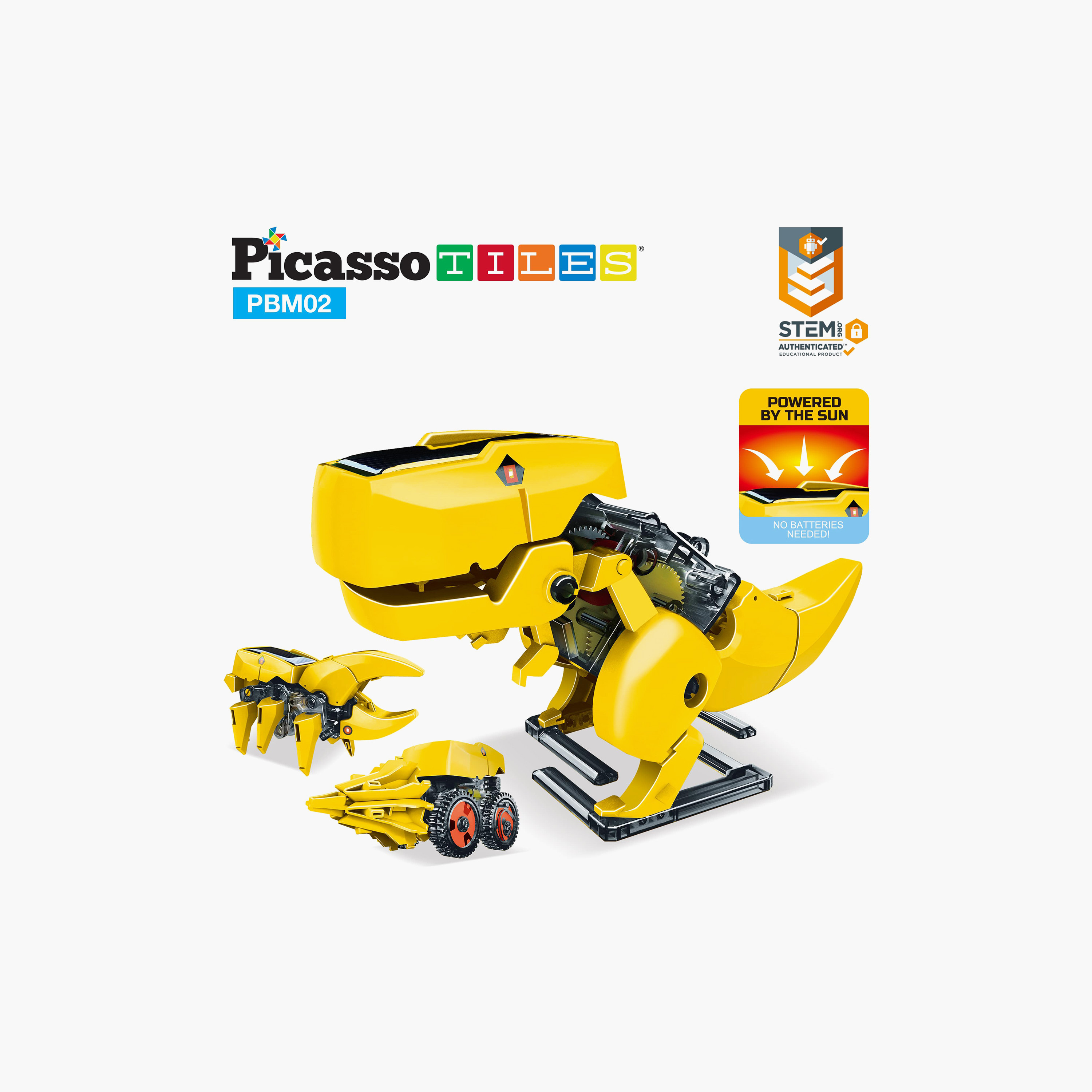 Picasso 3-in-1 Solar Powered Robot Science Kit - Dinosaur-toys-buildingblocks-magnetictoys-image-2