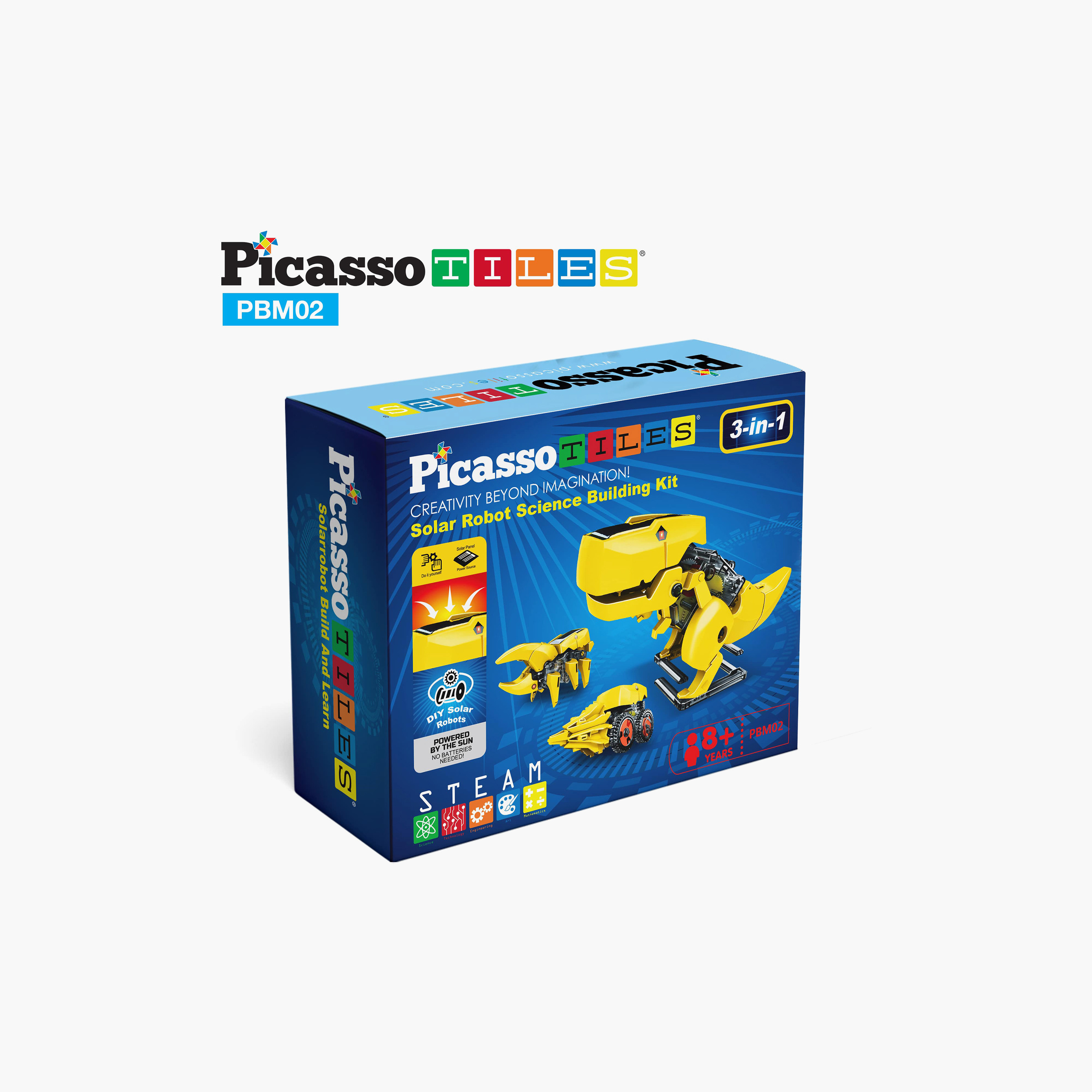 Picasso 3-in-1 Solar Powered Robot Science Kit - Dinosaur-toys-buildingblocks-magnetictoys-image-5
