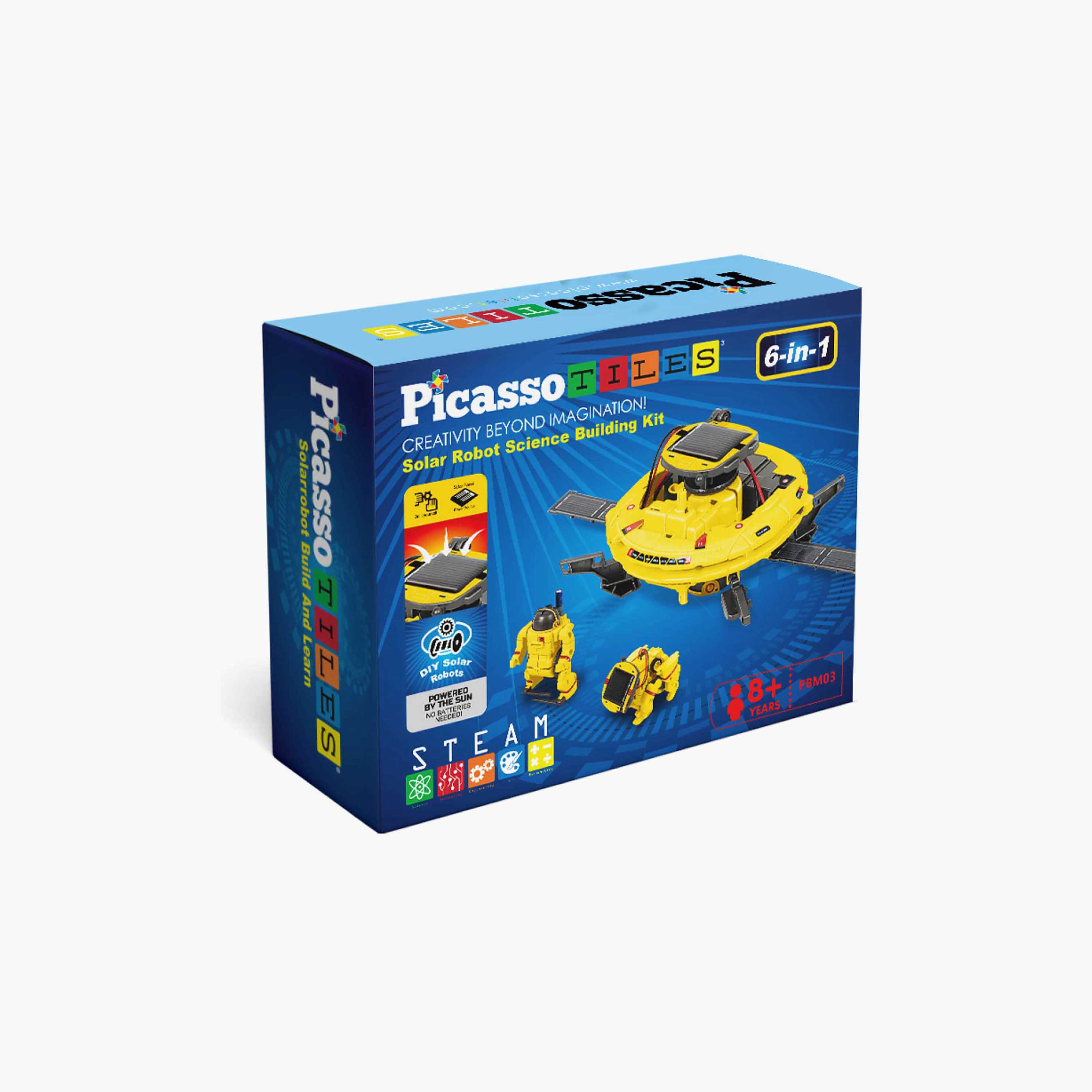 Picasso 6-in-1 Solar Powered Robot Science Kit - UFO-toys-buildingblocks-magnetictoys-image-1