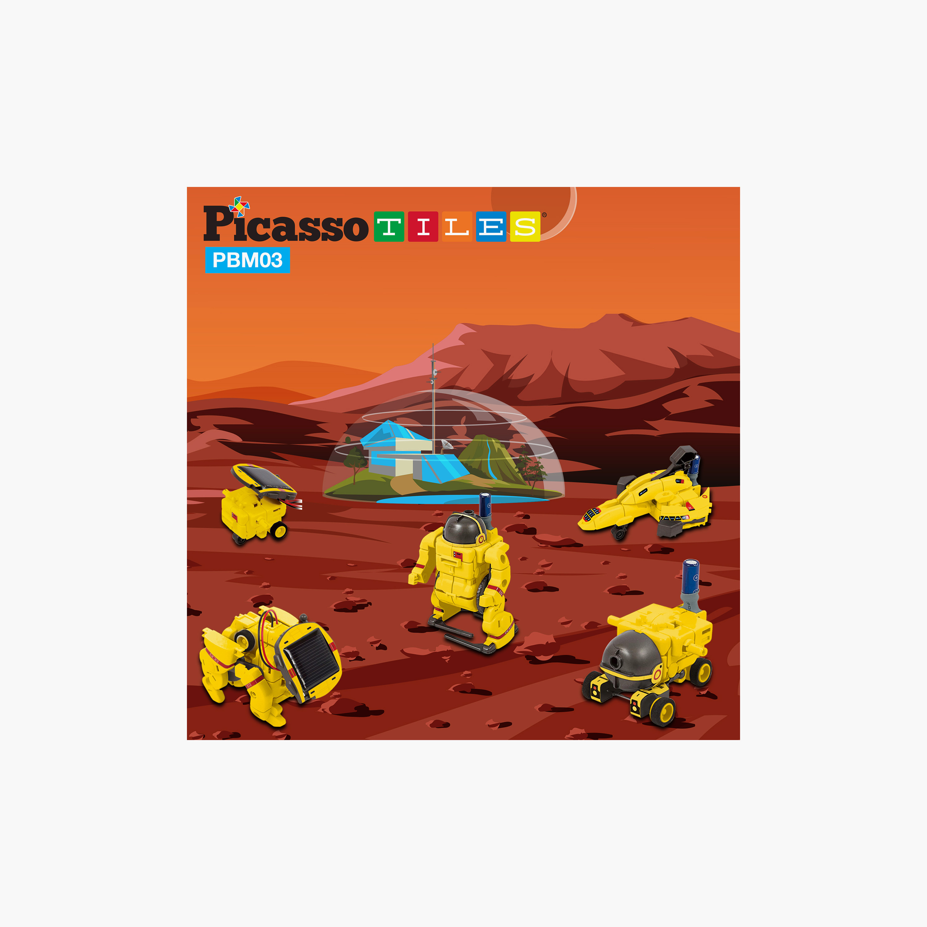 Picasso 6-in-1 Solar Powered Robot Science Kit - UFO-toys-buildingblocks-magnetictoys-image-6