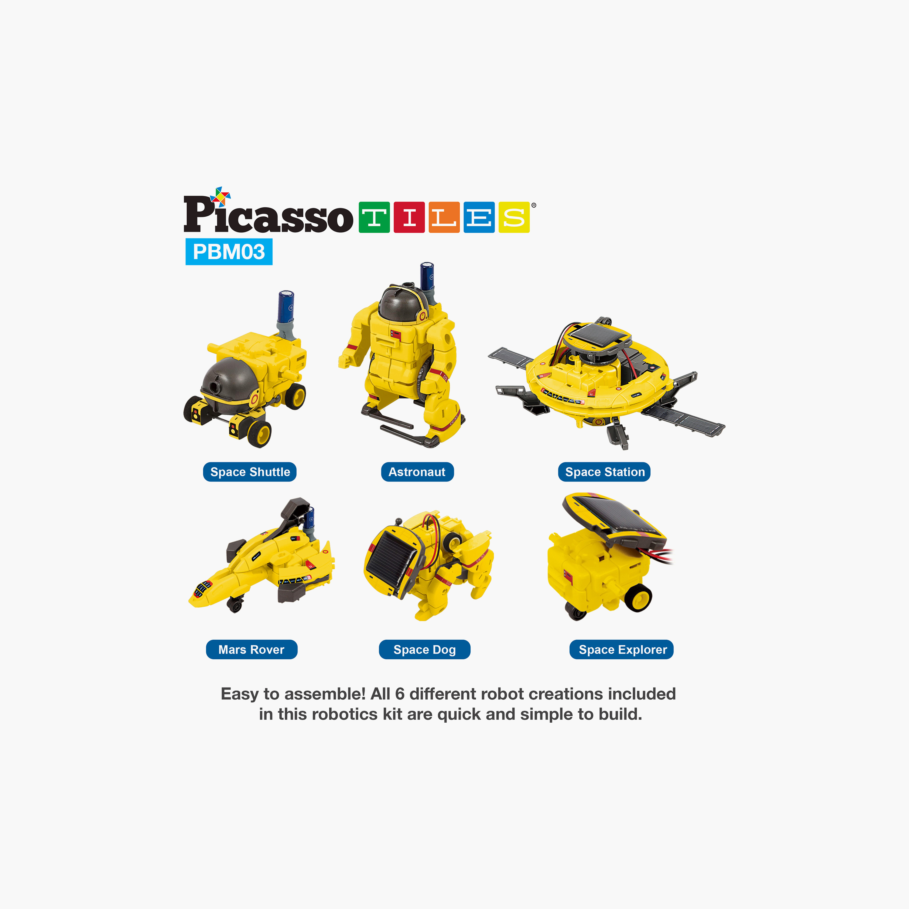 Picasso 6-in-1 Solar Powered Robot Science Kit - UFO-toys-buildingblocks-magnetictoys-image-8