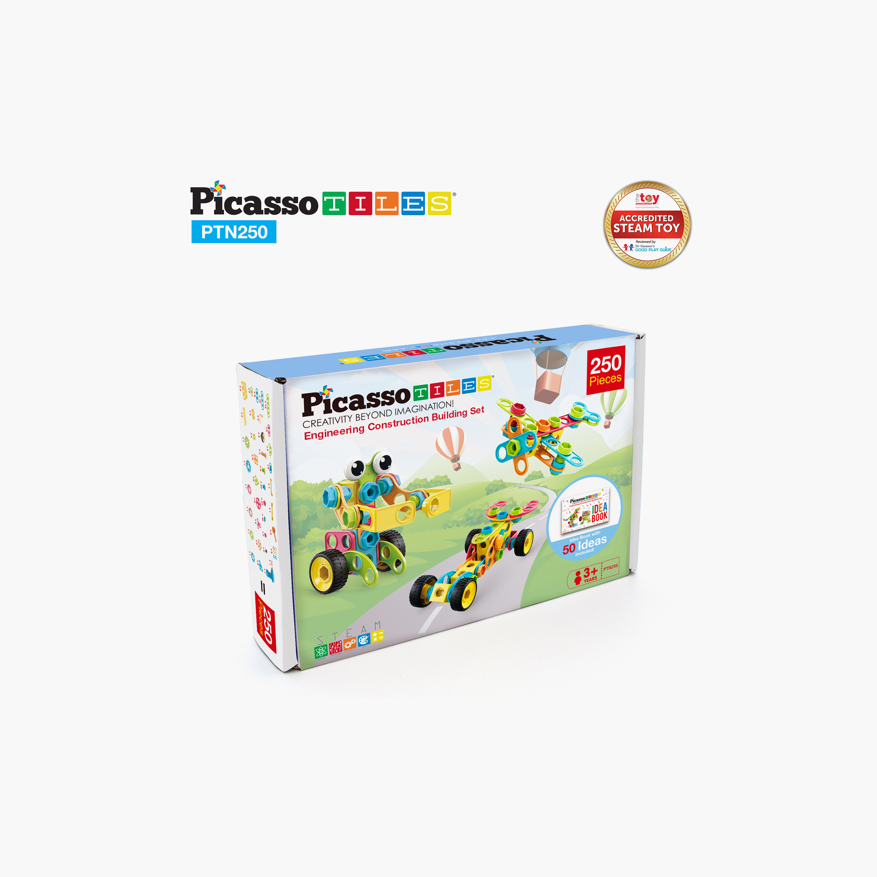 Picasso 250-Piece Engineering Construction Set with Toy Power Drill-toys-buildingblocks-magnetictoys-image-4