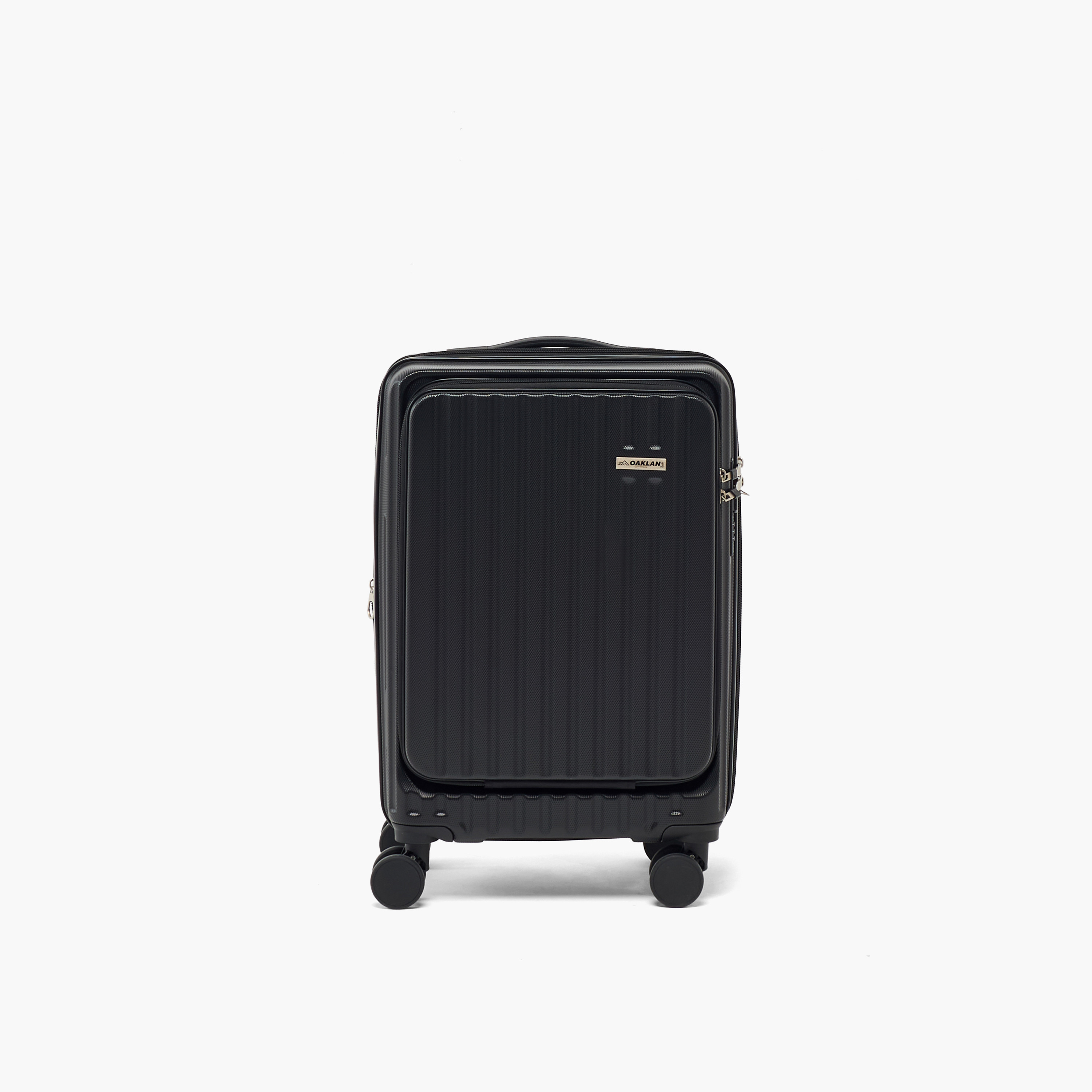 Oaklan by Shoexpress Textured Hardcase Luggage Trolley with Retractable Handle - Cabin-travel-luggagesandbags-luggage-image-2
