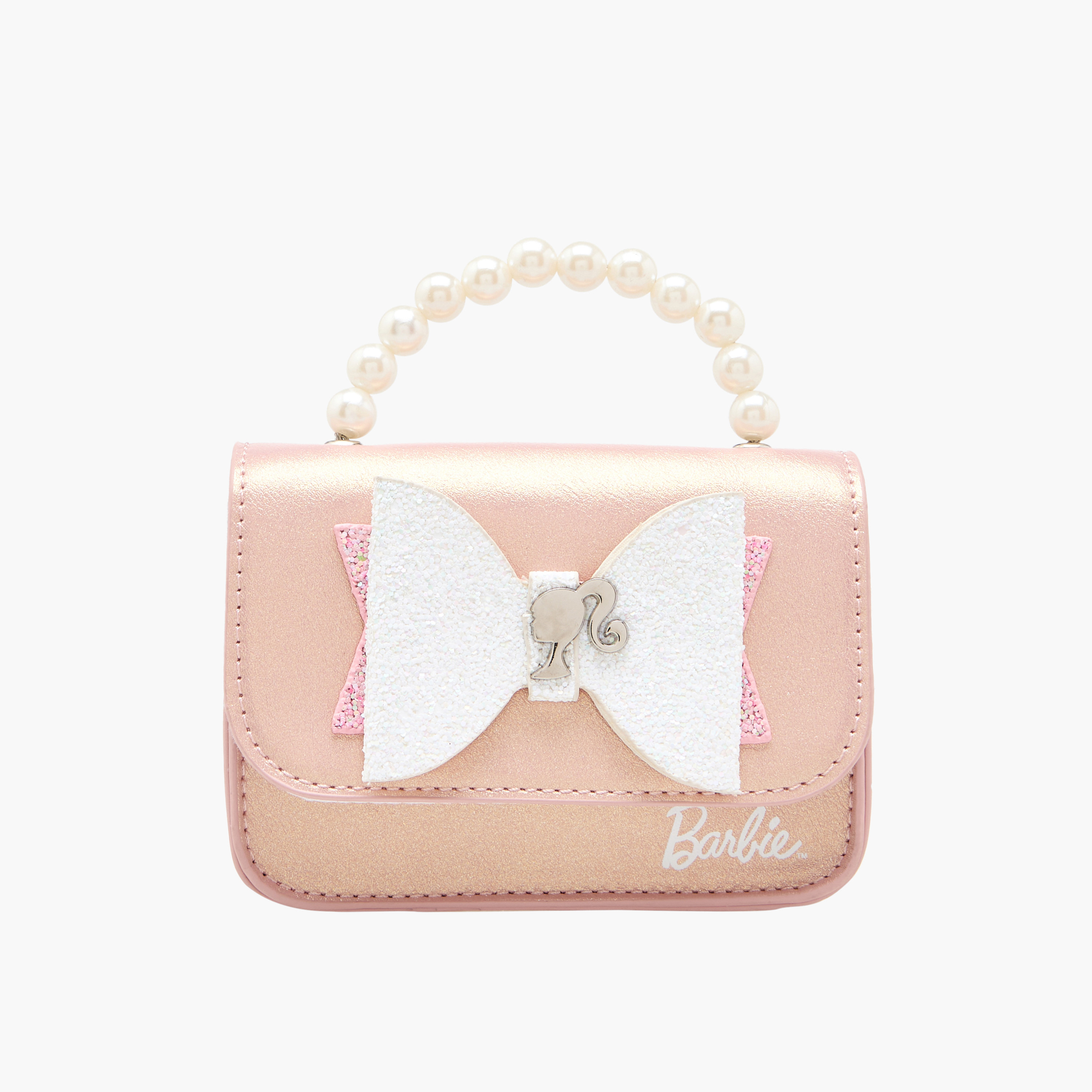 Barbie Bow Accent Crossbody Bag with Pearl Handle-girls-accessories-bags-image-1