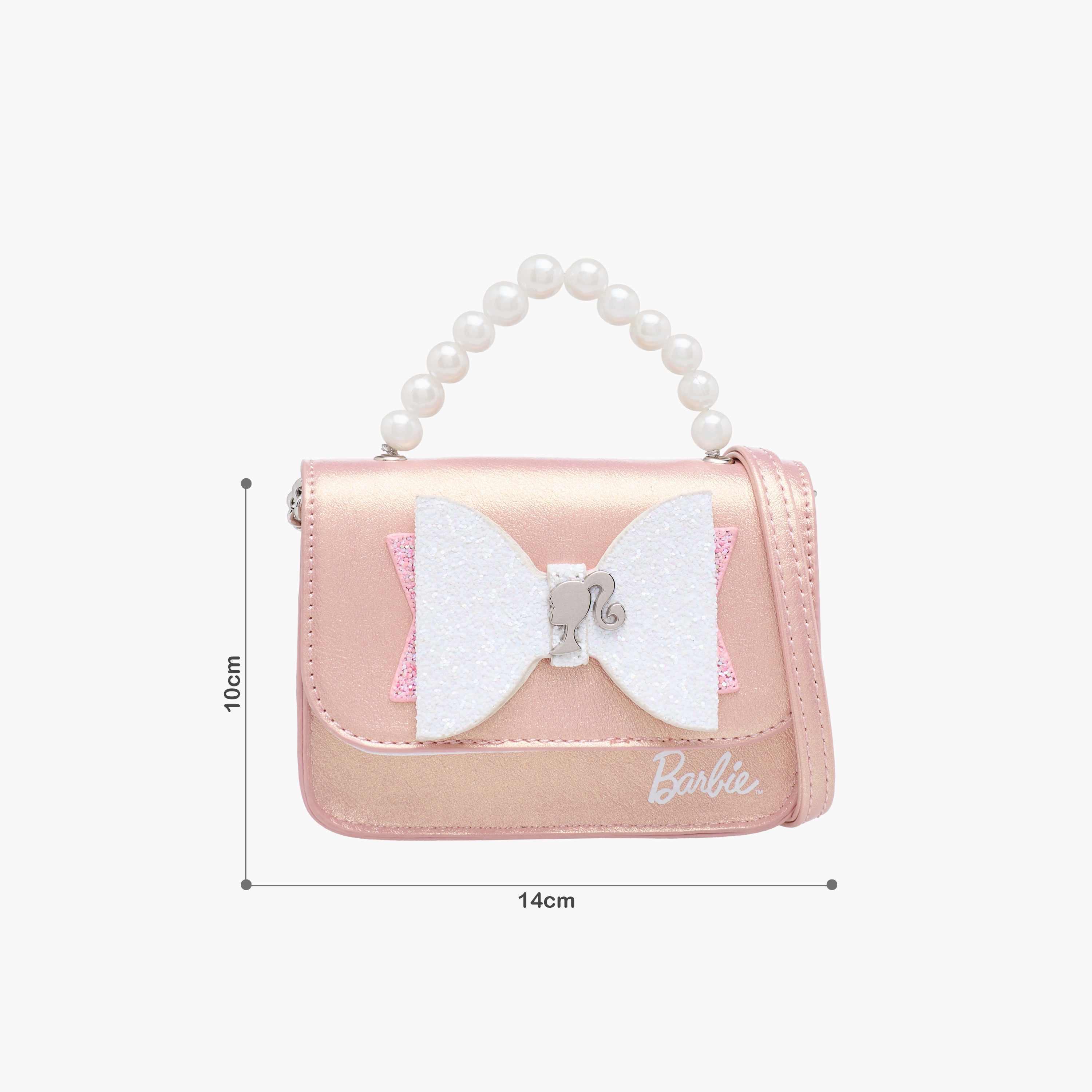 Barbie Bow Accent Crossbody Bag with Pearl Handle-girls-accessories-bags-image-2
