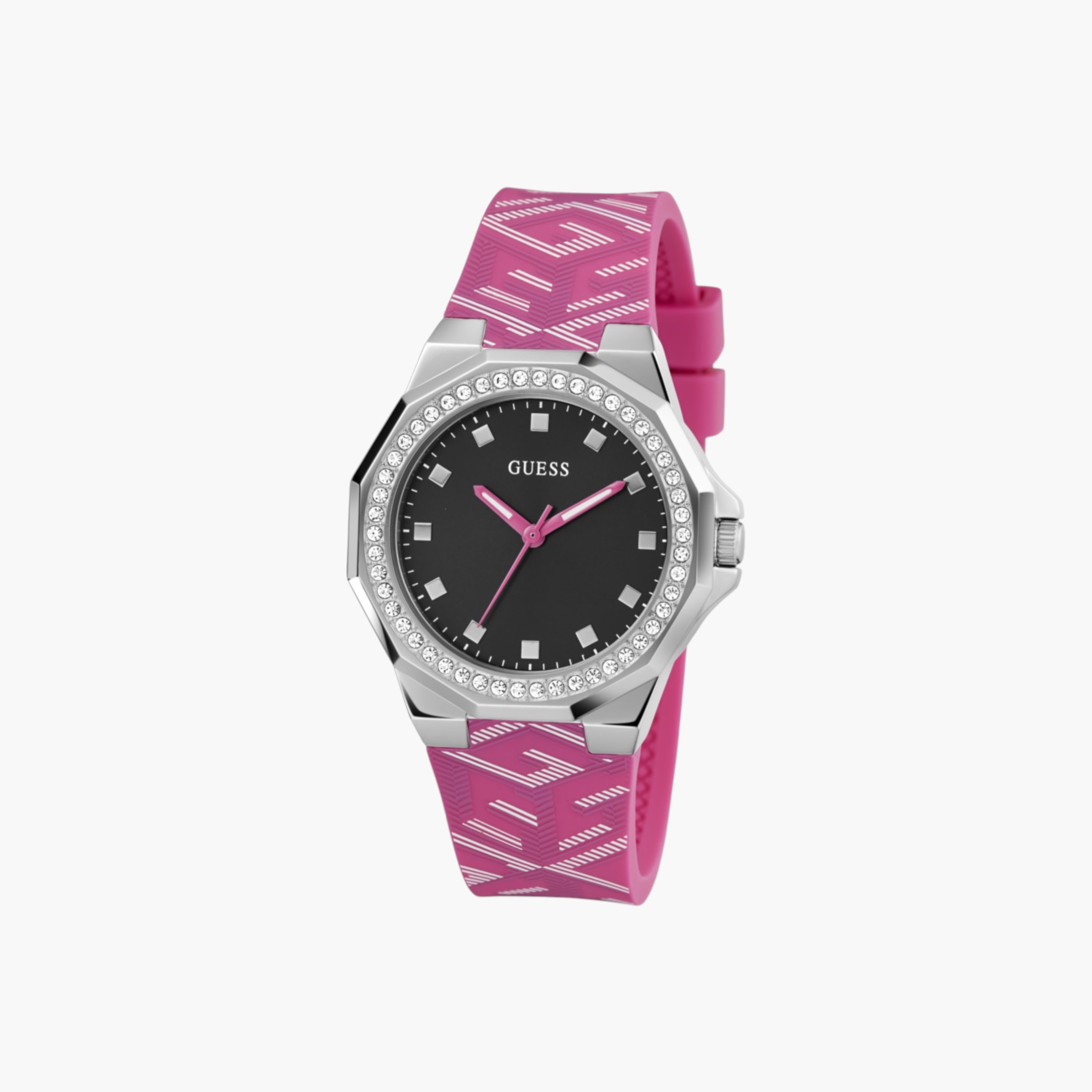 Guess Pink Silicone Strap Analog Watch-women-watchesandjewellery-watches-image-8