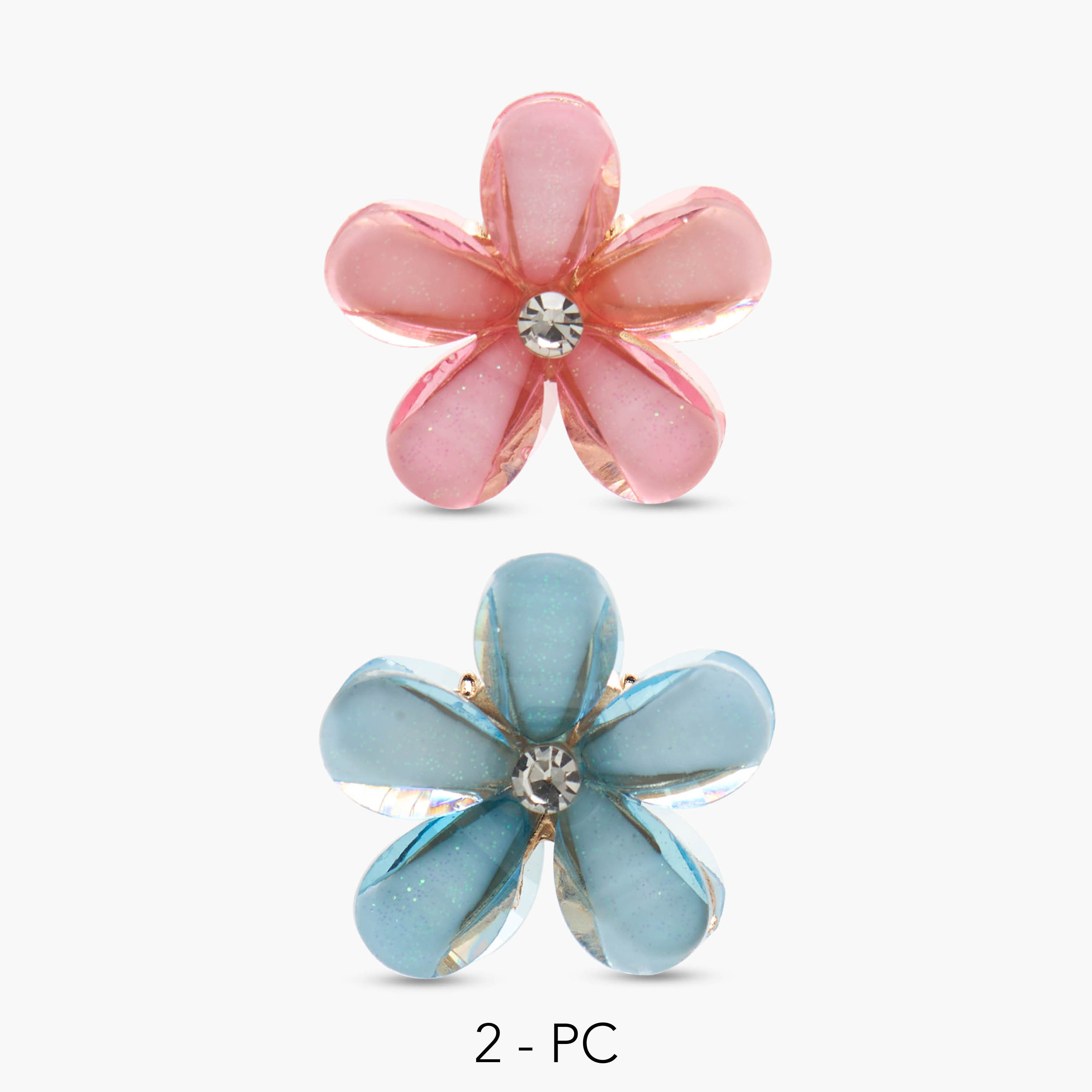 Pack of 2 Charmz Hair Clamp with Floral Detail-girls-accessories-hairaccessories-image-1