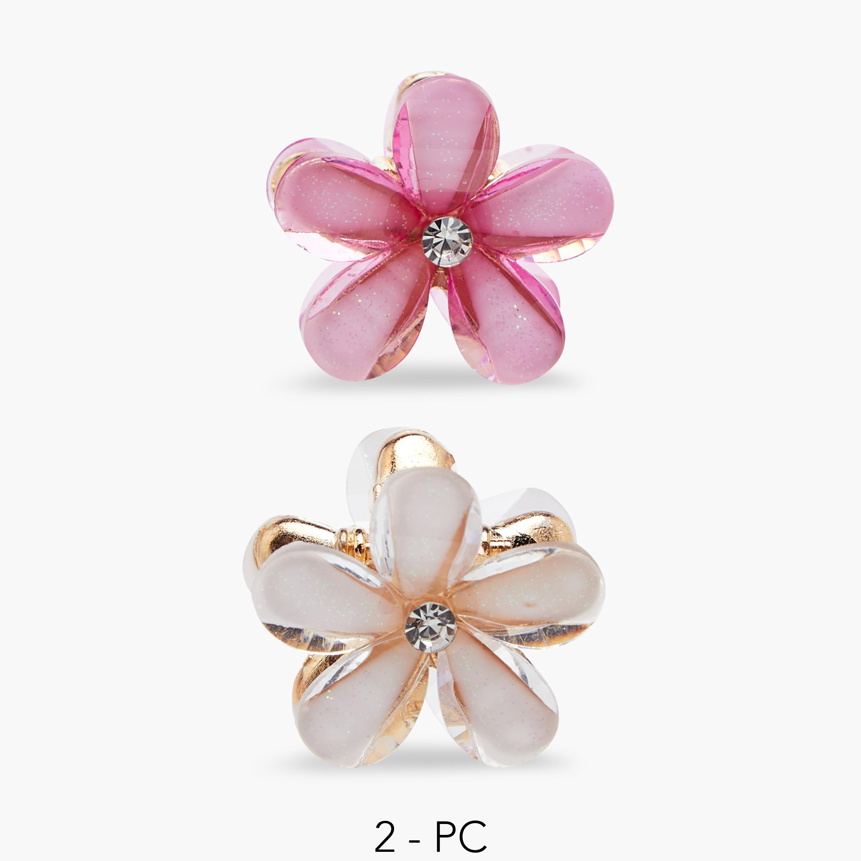 Pack of 2 Charmz Hair Clamp with Floral Design-girls-accessories-hairaccessories-image-1