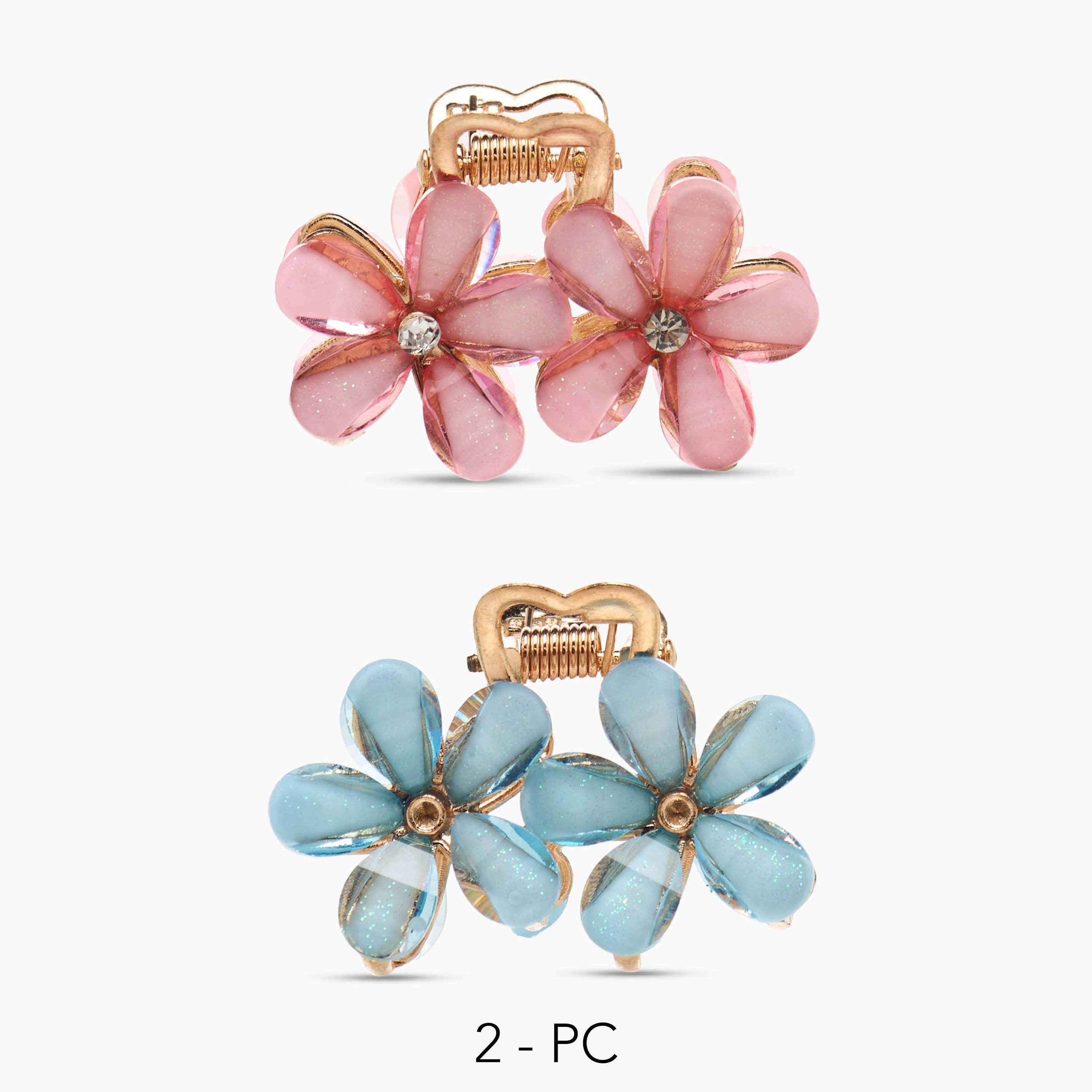 Pack of 2 Charmz Hair Clamp with Floral Detail-girls-accessories-hairaccessories-image-1