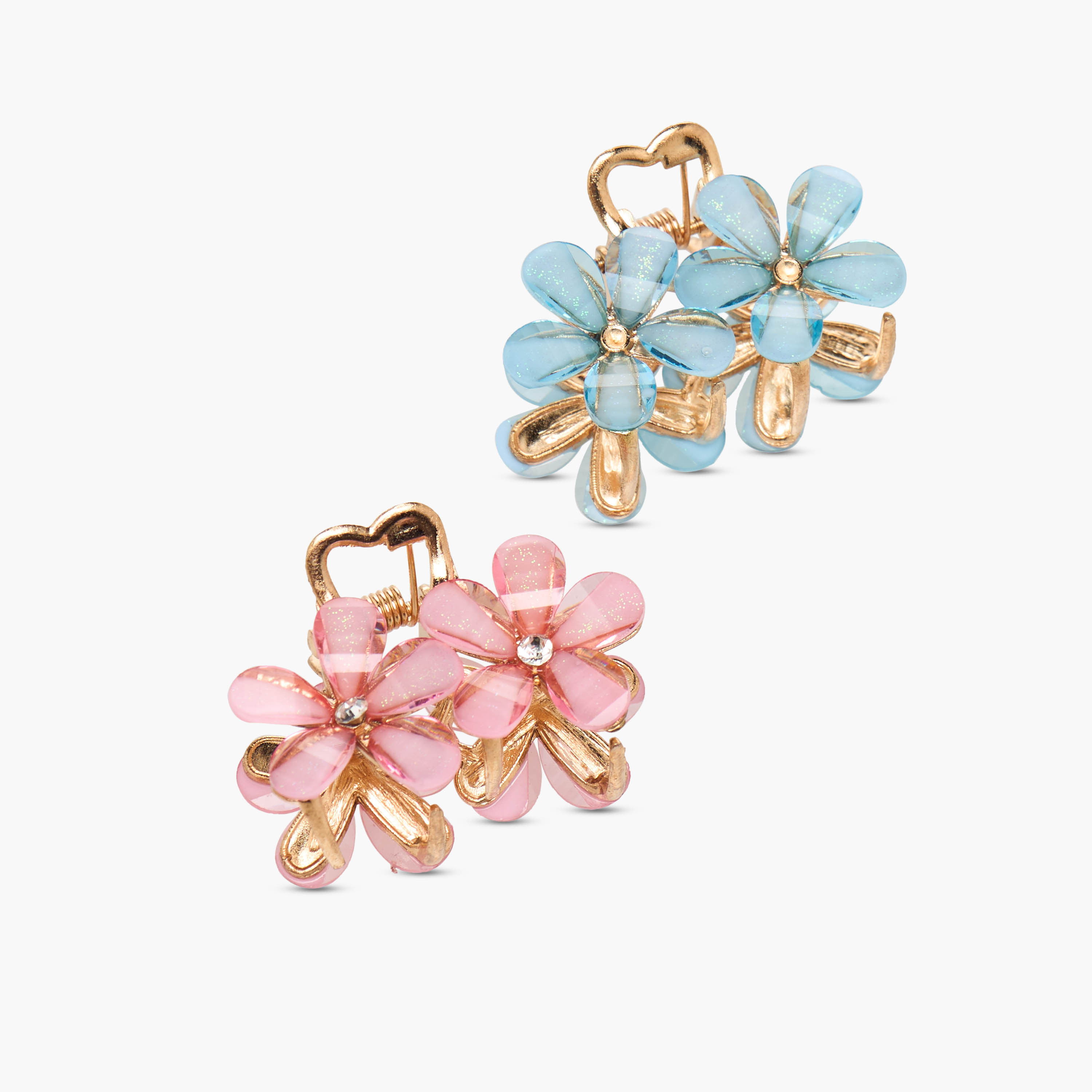 Pack of 2 Charmz Hair Clamp with Floral Detail-girls-accessories-hairaccessories-image-4