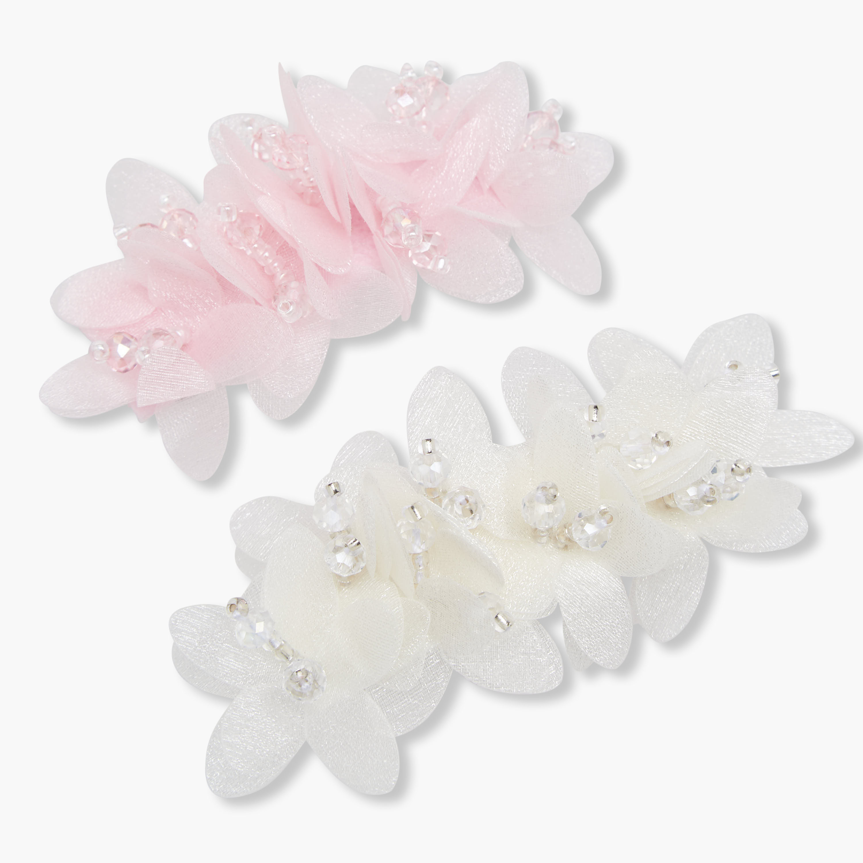 Pack of 2 Charmz Barrette Hair Clip with Floral Embellishment-girls-accessories-hairaccessories-image-4