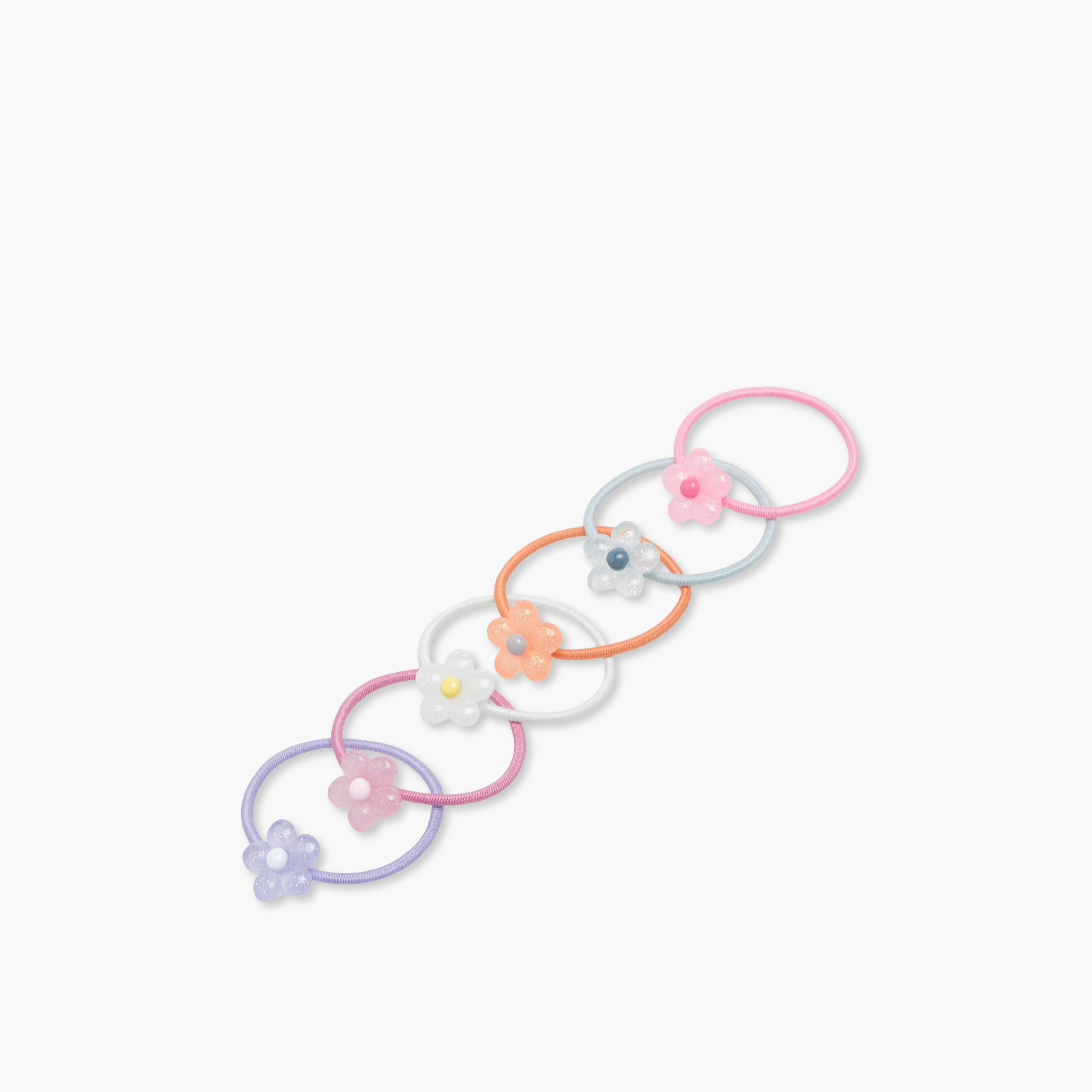 Pack of 6 Charmz Hair Tie with Heart Accent-girls-accessories-hairaccessories-image-3