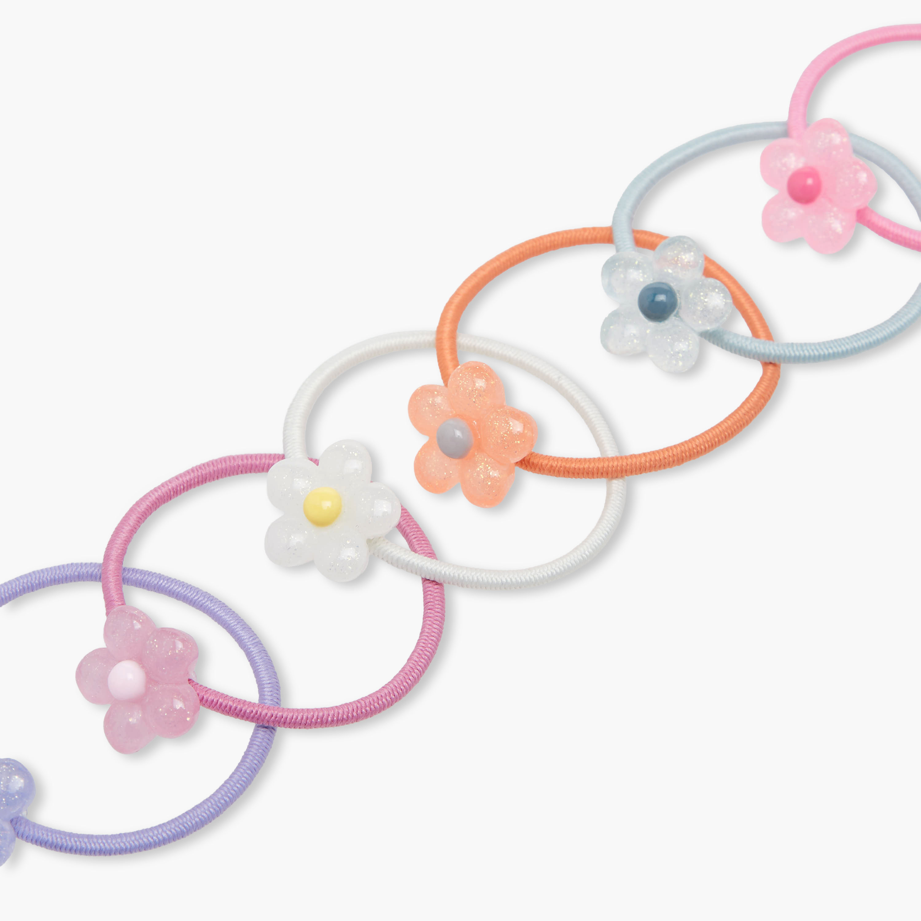 Pack of 6 Charmz Hair Tie with Heart Accent-girls-accessories-hairaccessories-image-4