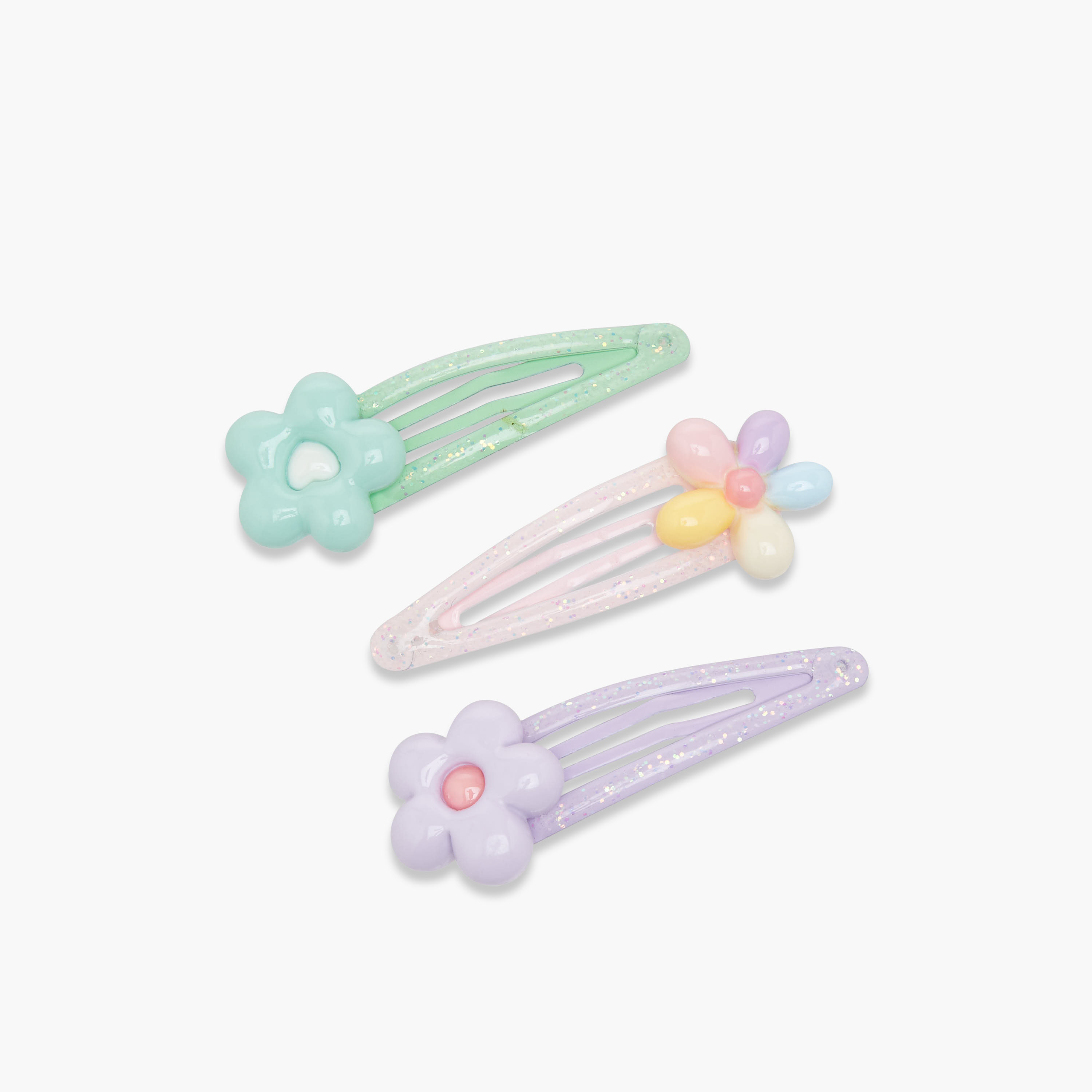 Pack of 3 Charmz Hair Clip with Floral Accent-baby-girls-accessories-hairaccessories-image-2