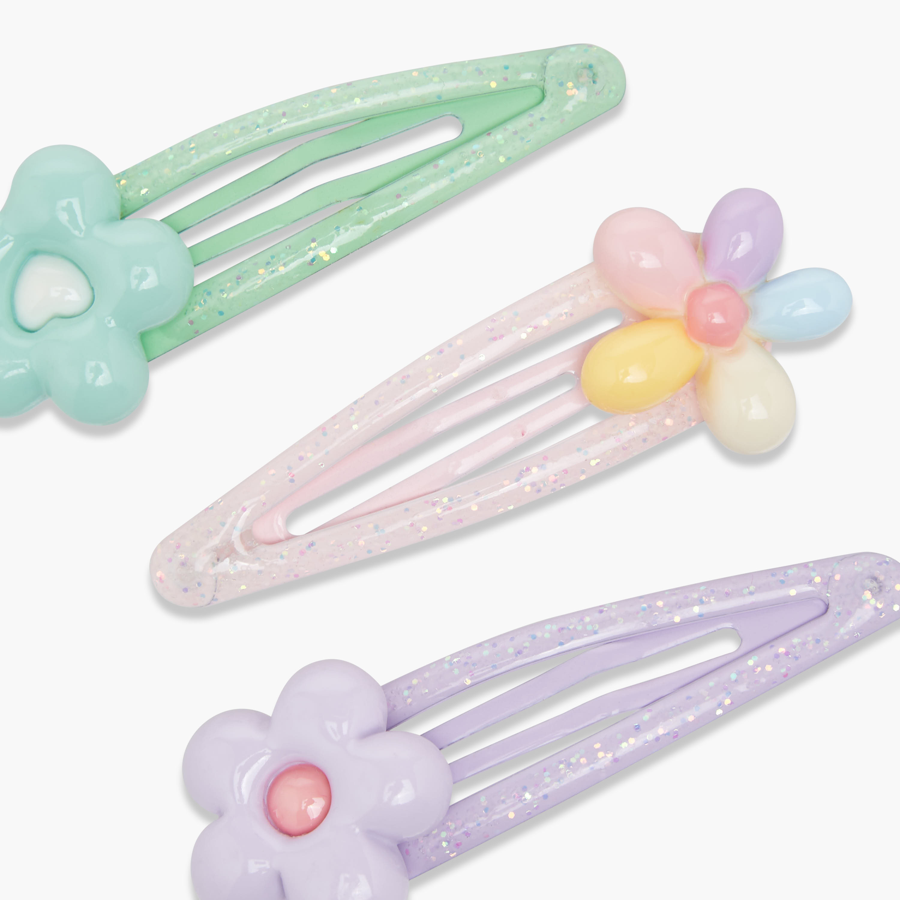 Pack of 3 Charmz Hair Clip with Floral Accent-baby-girls-accessories-hairaccessories-image-3
