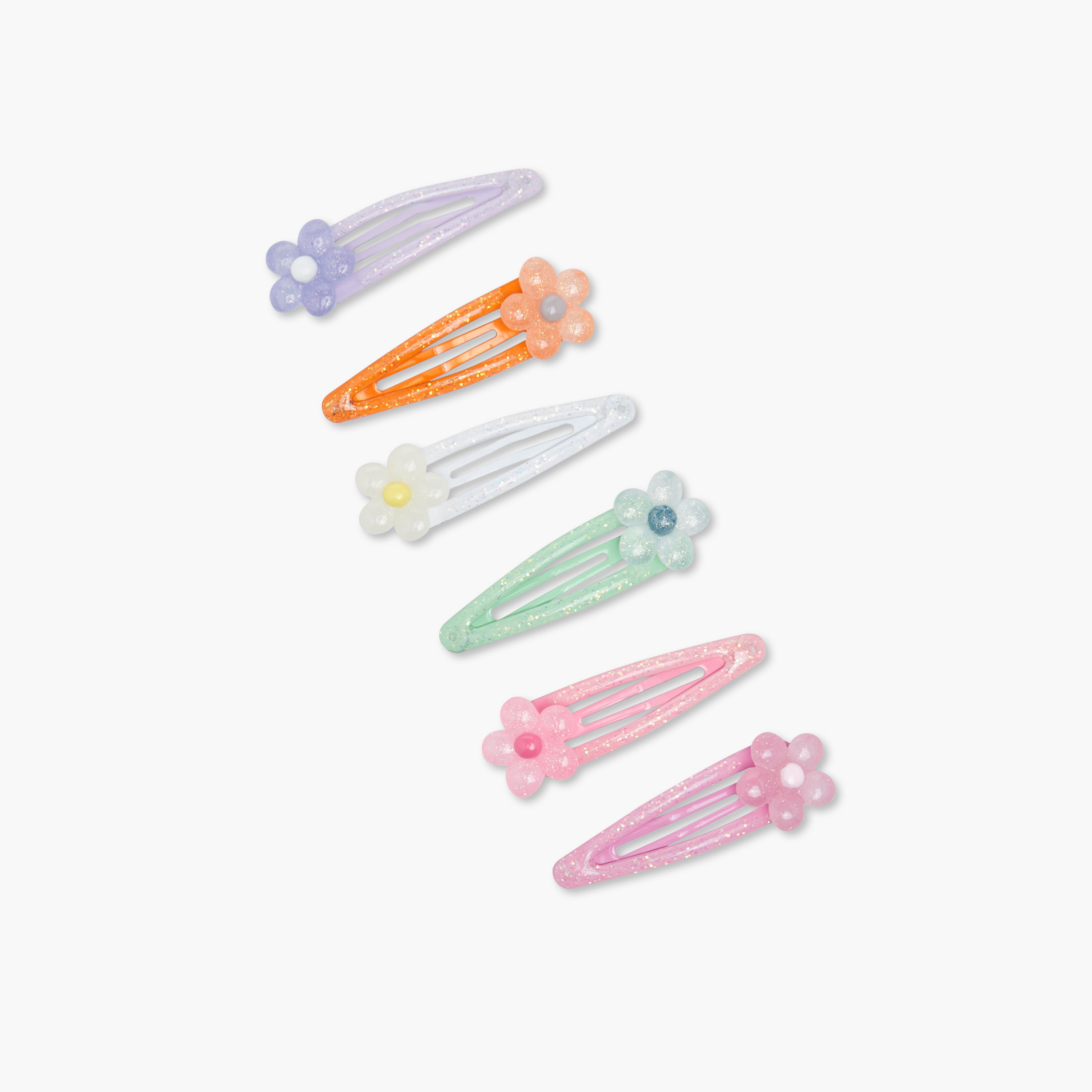 Pack of 6 Charmz Hair Clip with Floral Accent-baby-girls-accessories-hairaccessories-image-2