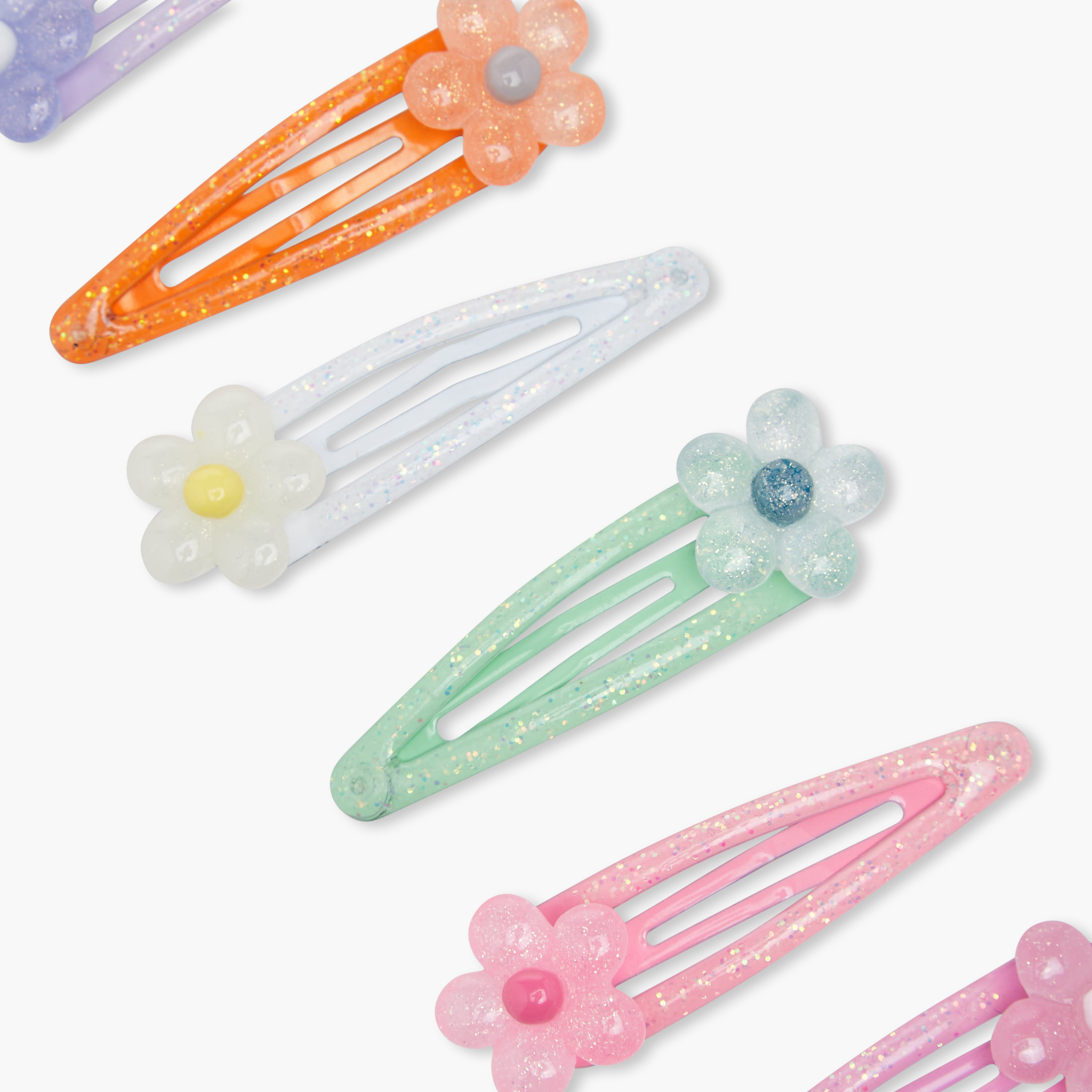 Pack of 6 Charmz Hair Clip with Floral Accent-baby-girls-accessories-hairaccessories-image-3