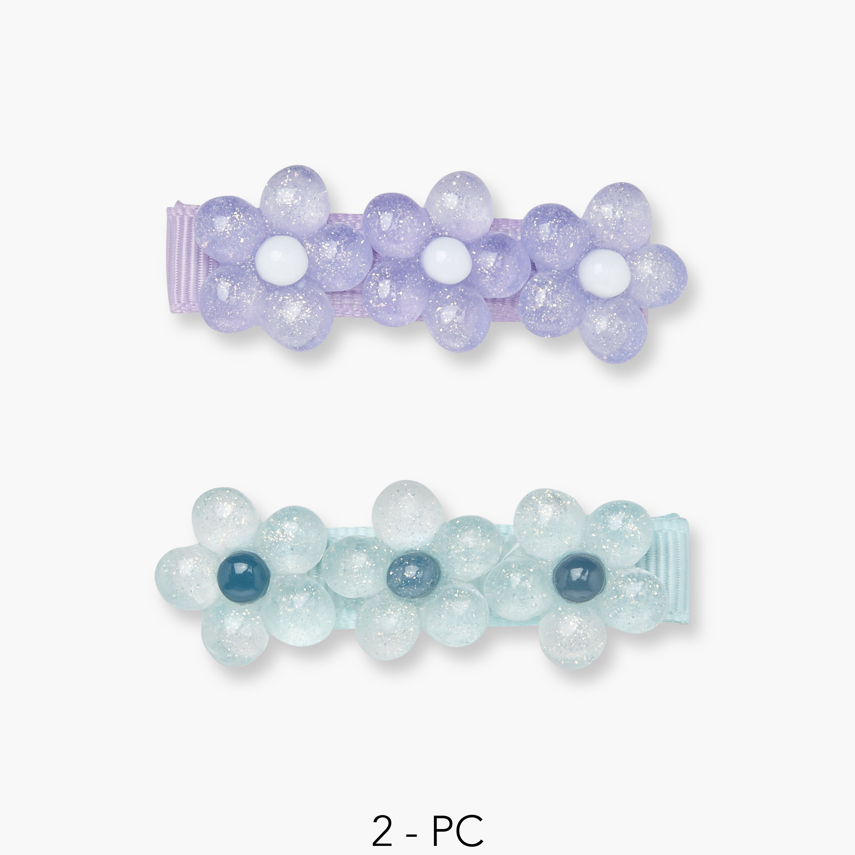 Pack of 2 Charmz Hair Clip with Floral Accent-baby-girls-accessories-hairaccessories-image-1