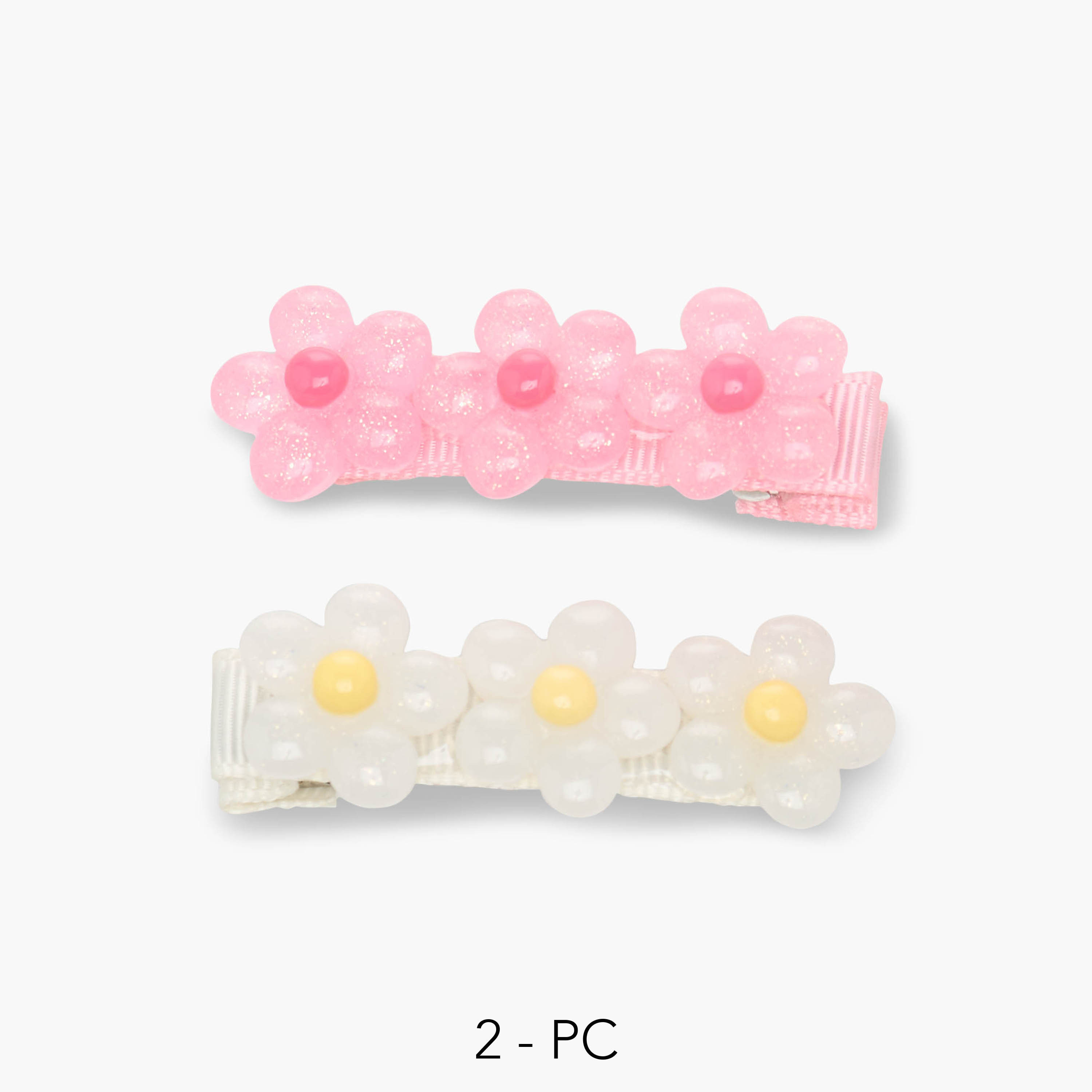 Pack of 2 Charmz Hair Clip with Floral Detail-baby-girls-accessories-hairaccessories-image-1