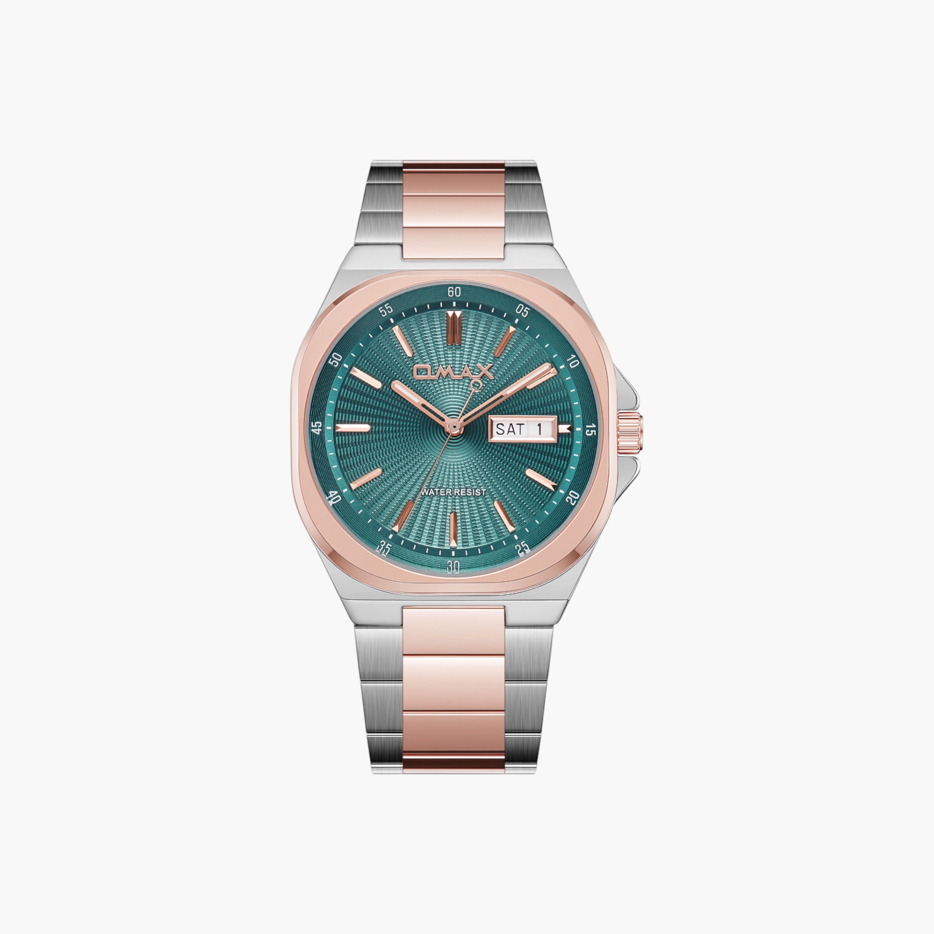 OMAX Two-Tone Stainless Steel Men's Watch-men-watchesandjewellery-watches-image-1