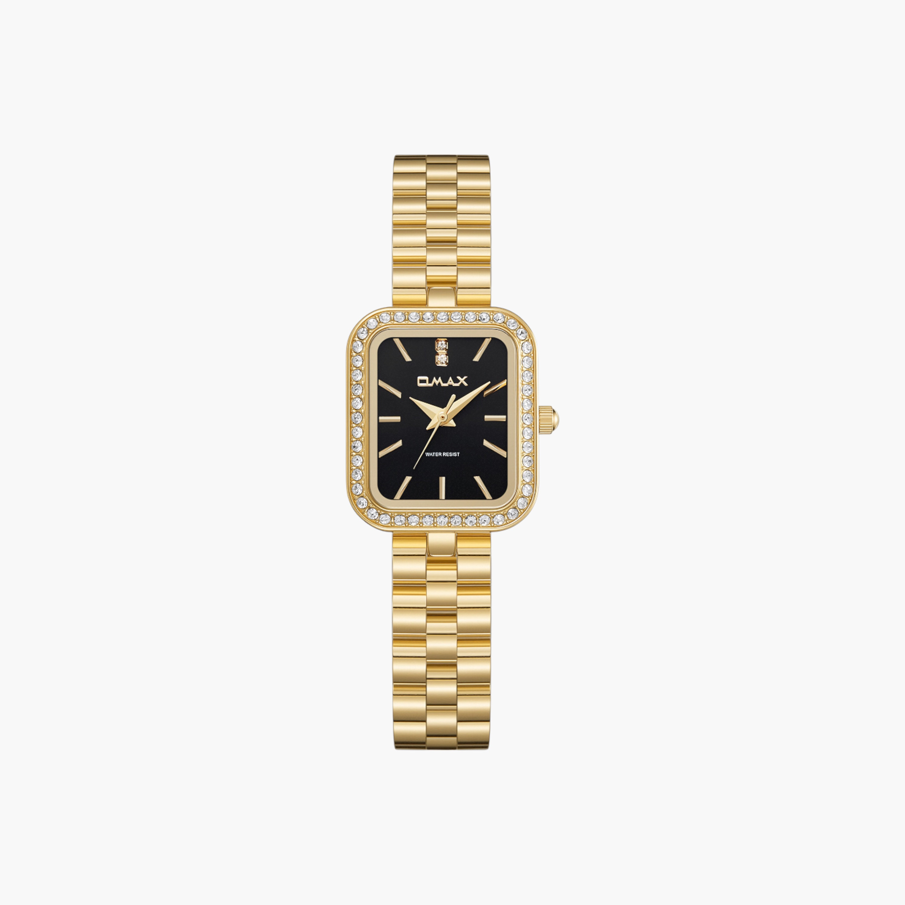 OMAX Gold-Tone Rectangular Women's Watch-women-watchesandjewellery-watches-image-1