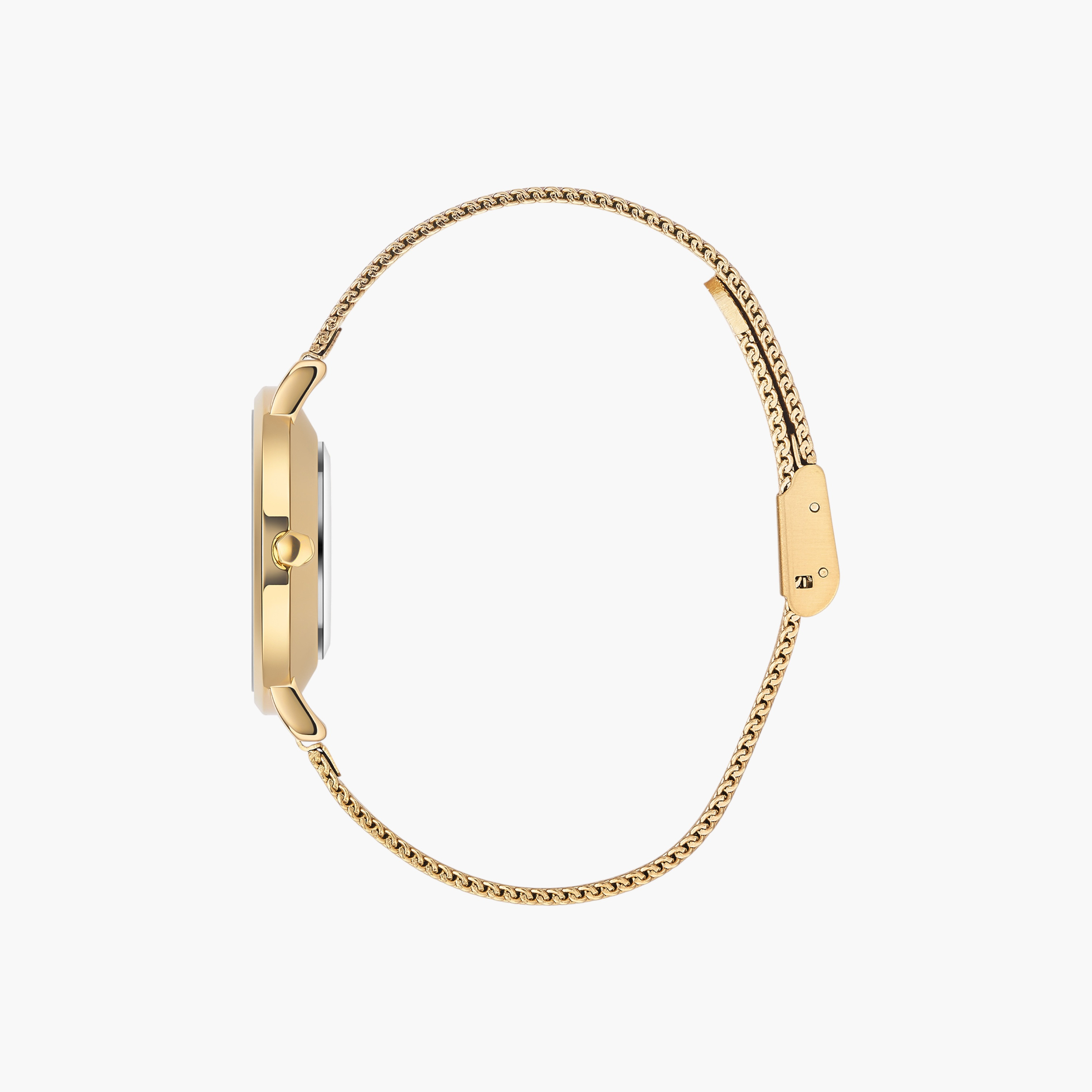 OMAX Gold Tone Mesh Strap Watch-women-watchesandjewellery-watches-image-3