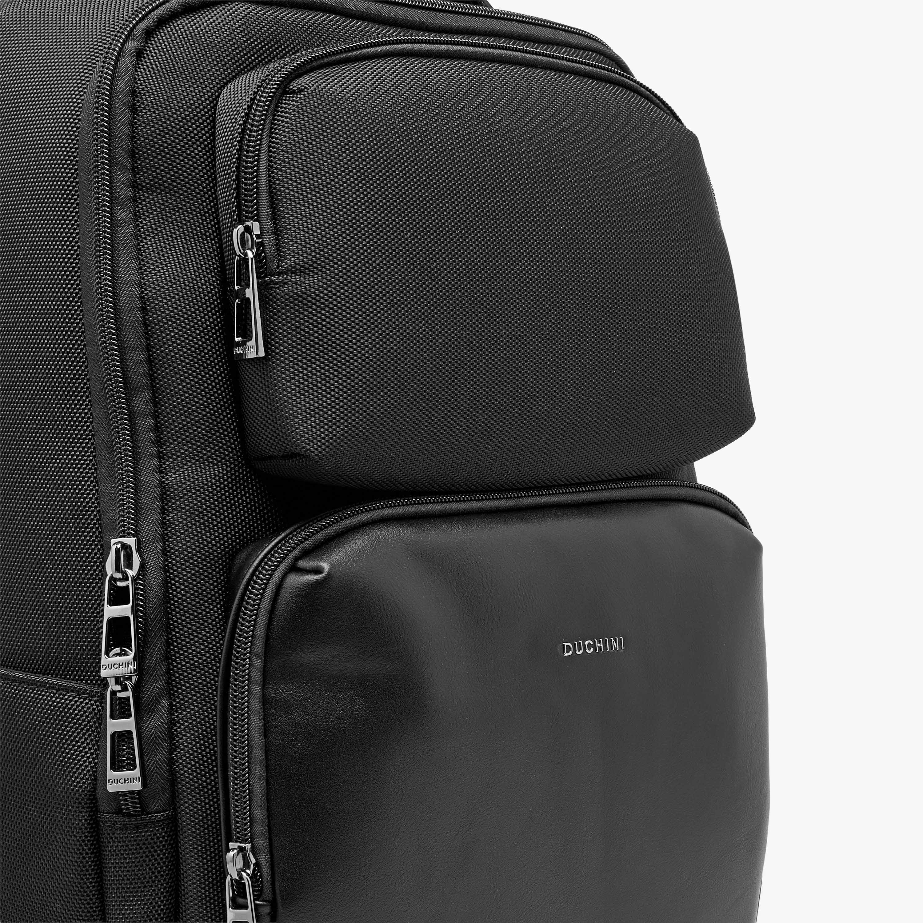 Duchini Men Textured Backpack-travel-luggagesandbags-backpacks-image-5