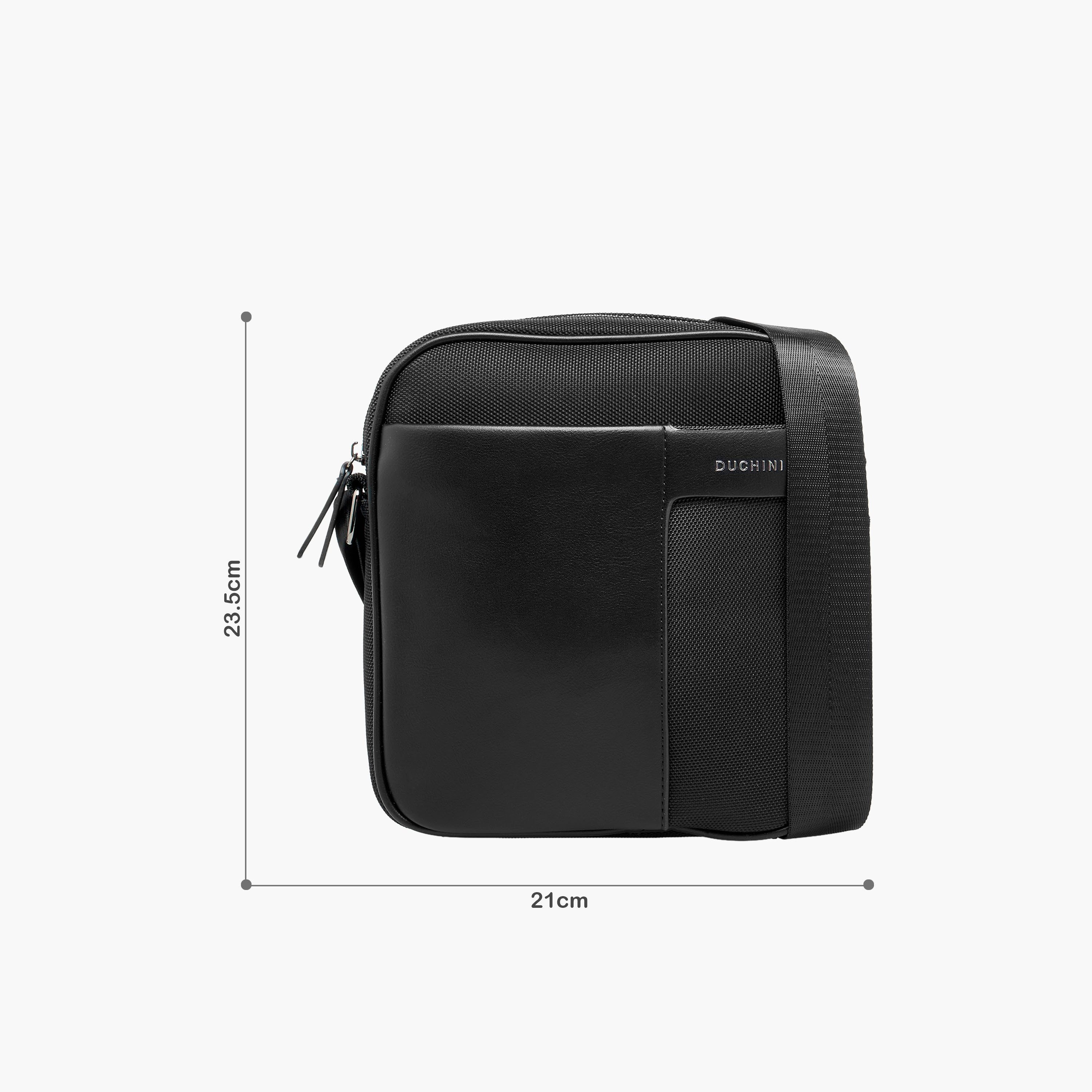 Duchini Men Textured Crossbody Bag-men-bags-image-2