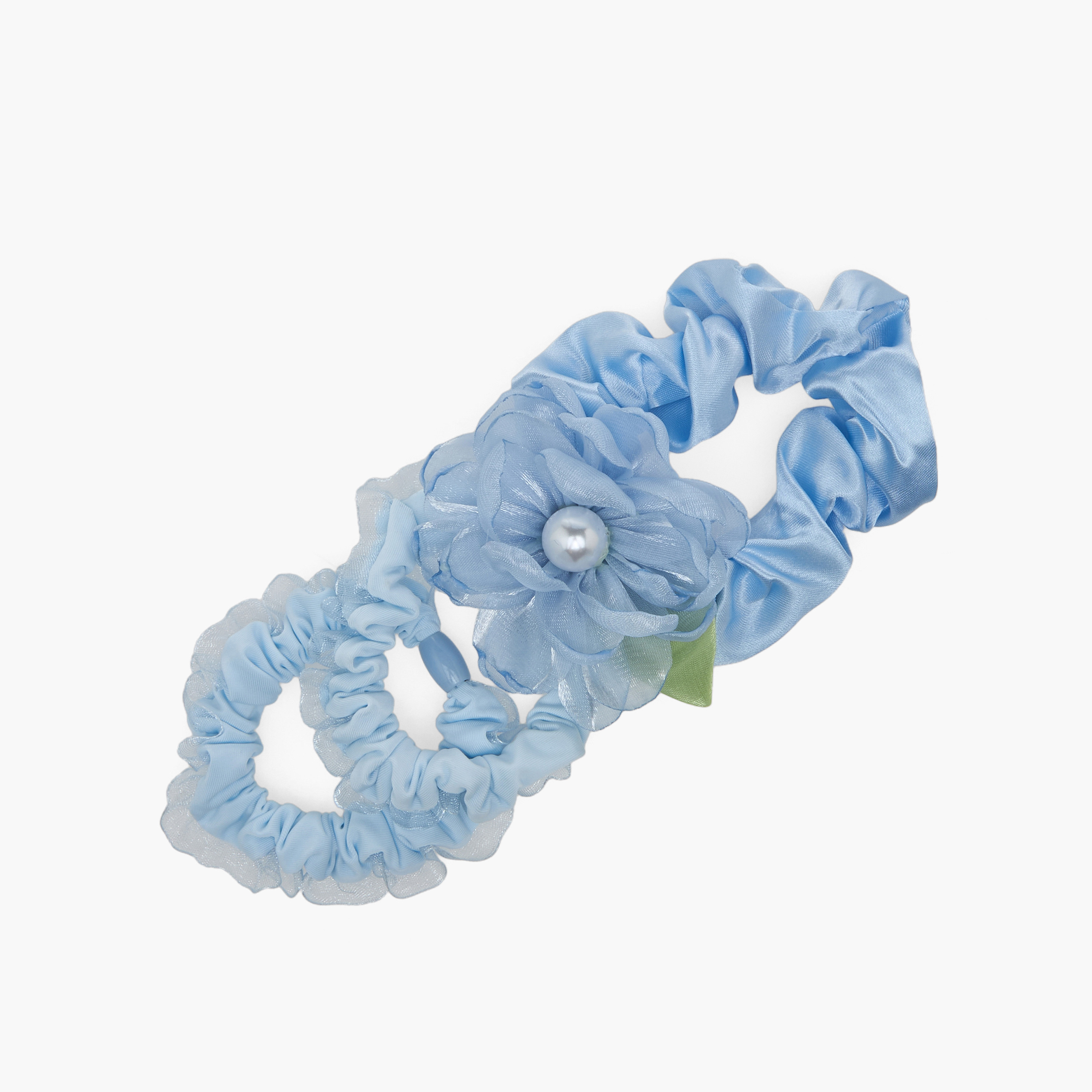طقم من 3 سكرنشي بزينة لؤلؤ من تشارمز-girls-accessories-hairaccessories-image-3