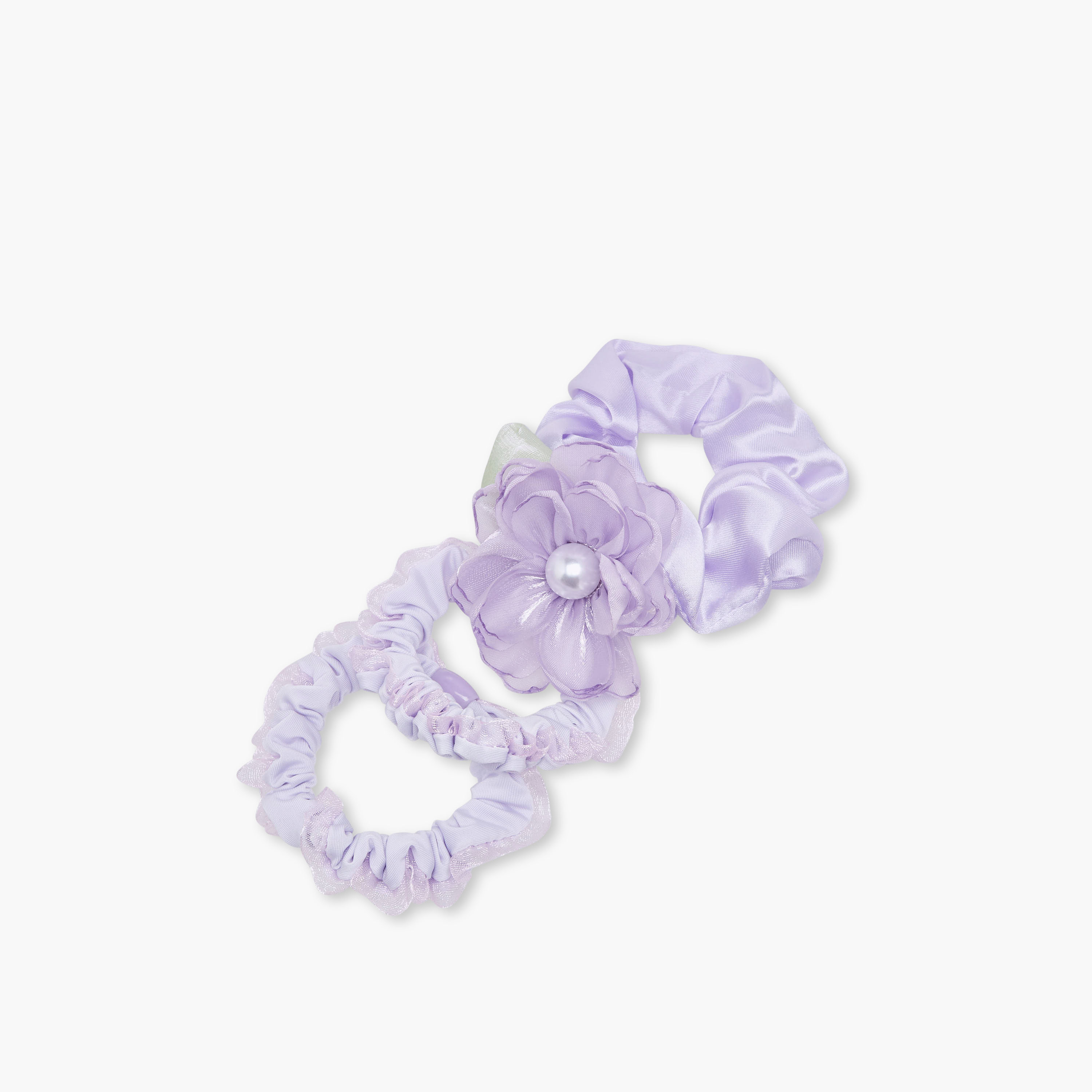 Pack of 3 Charmz Hair Scrunchie with Assorted Design-girls-accessories-hairaccessories-image-3