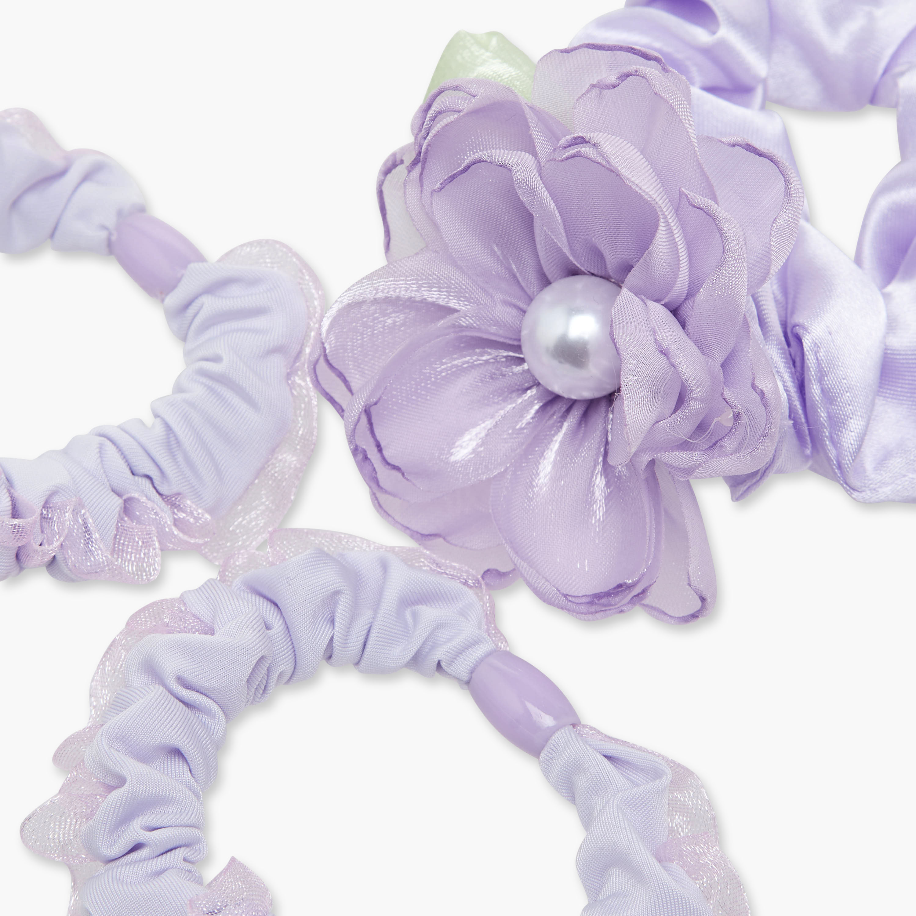 Pack of 3 Charmz Hair Scrunchie with Assorted Design-girls-accessories-hairaccessories-image-5
