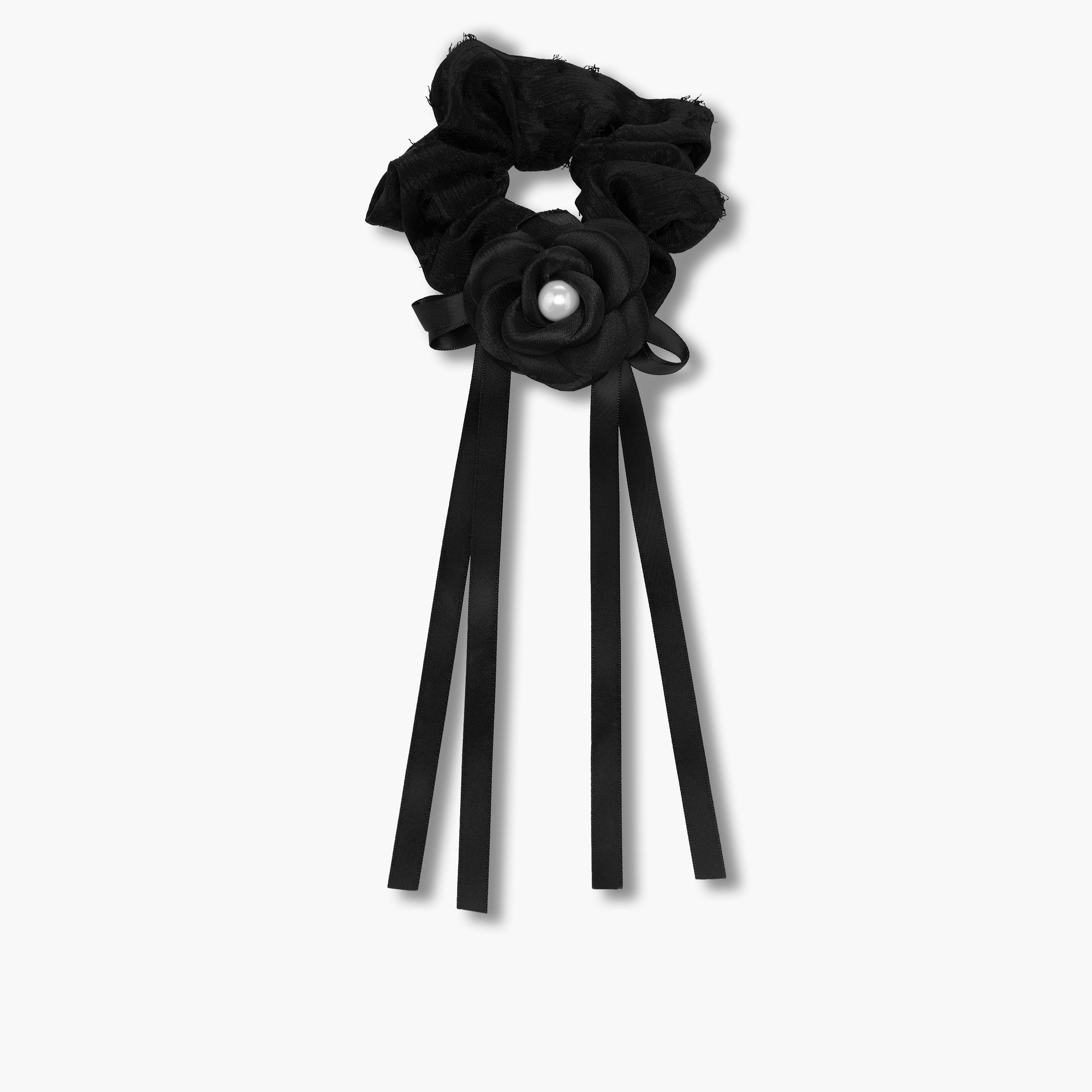 Charmz Scrunchie with Pearl Accent-girls-accessories-hairaccessories-image-1