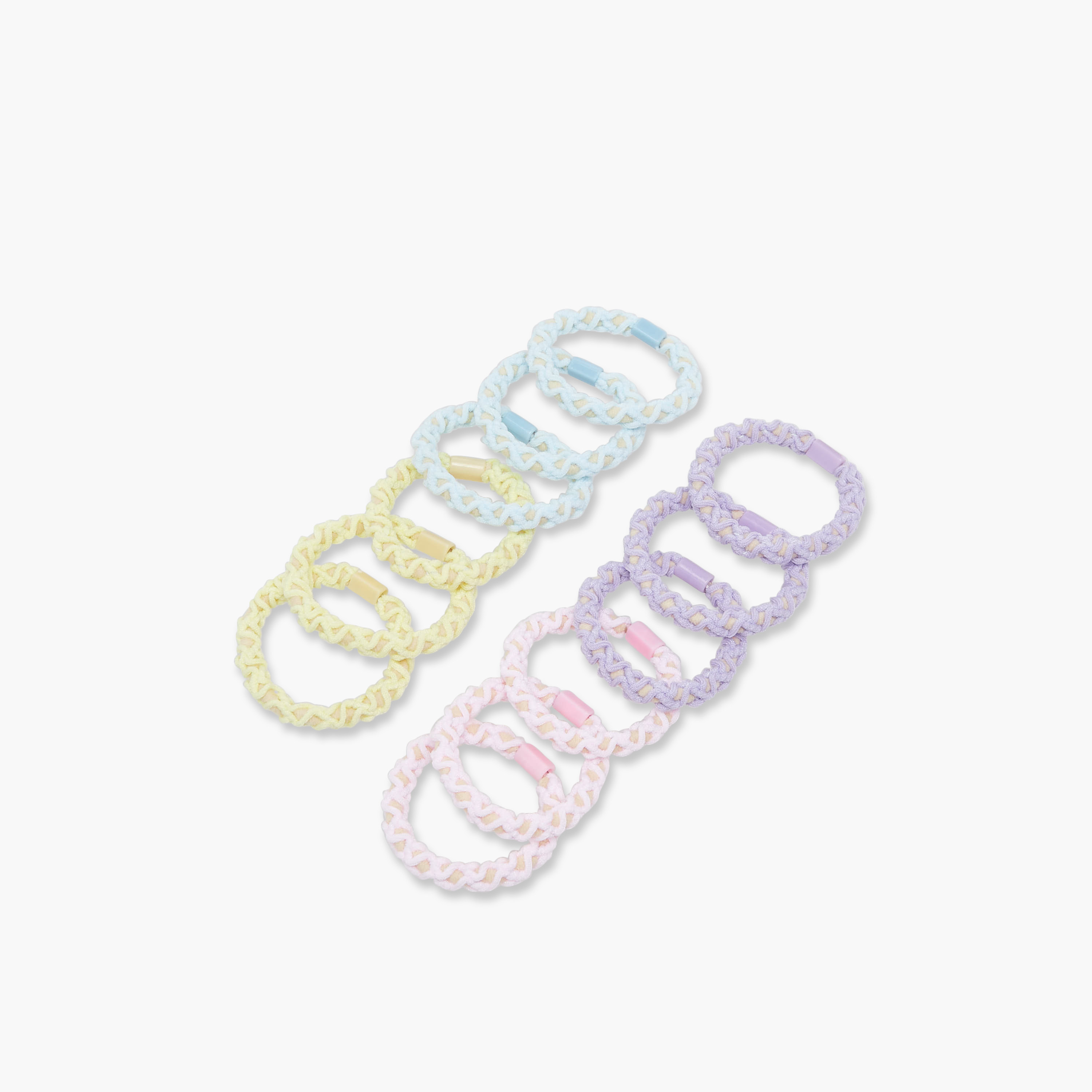 Pack of 12 Charmz Hair Scrunchie with Bead Accent-girls-accessories-hairaccessories-image-2