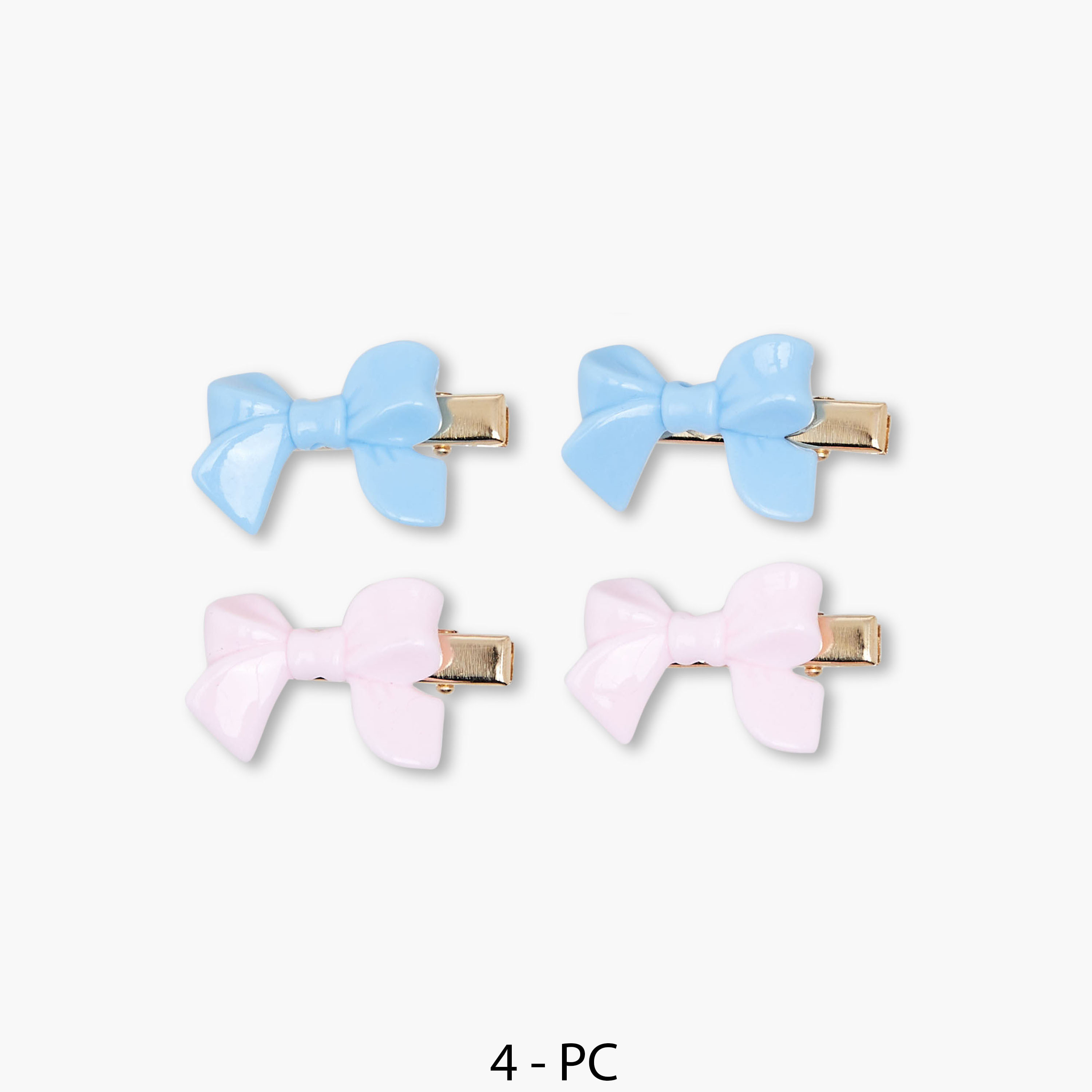Pack of 4 Charmz Hair Clip with Bow Accent-girls-accessories-hairaccessories-image-1