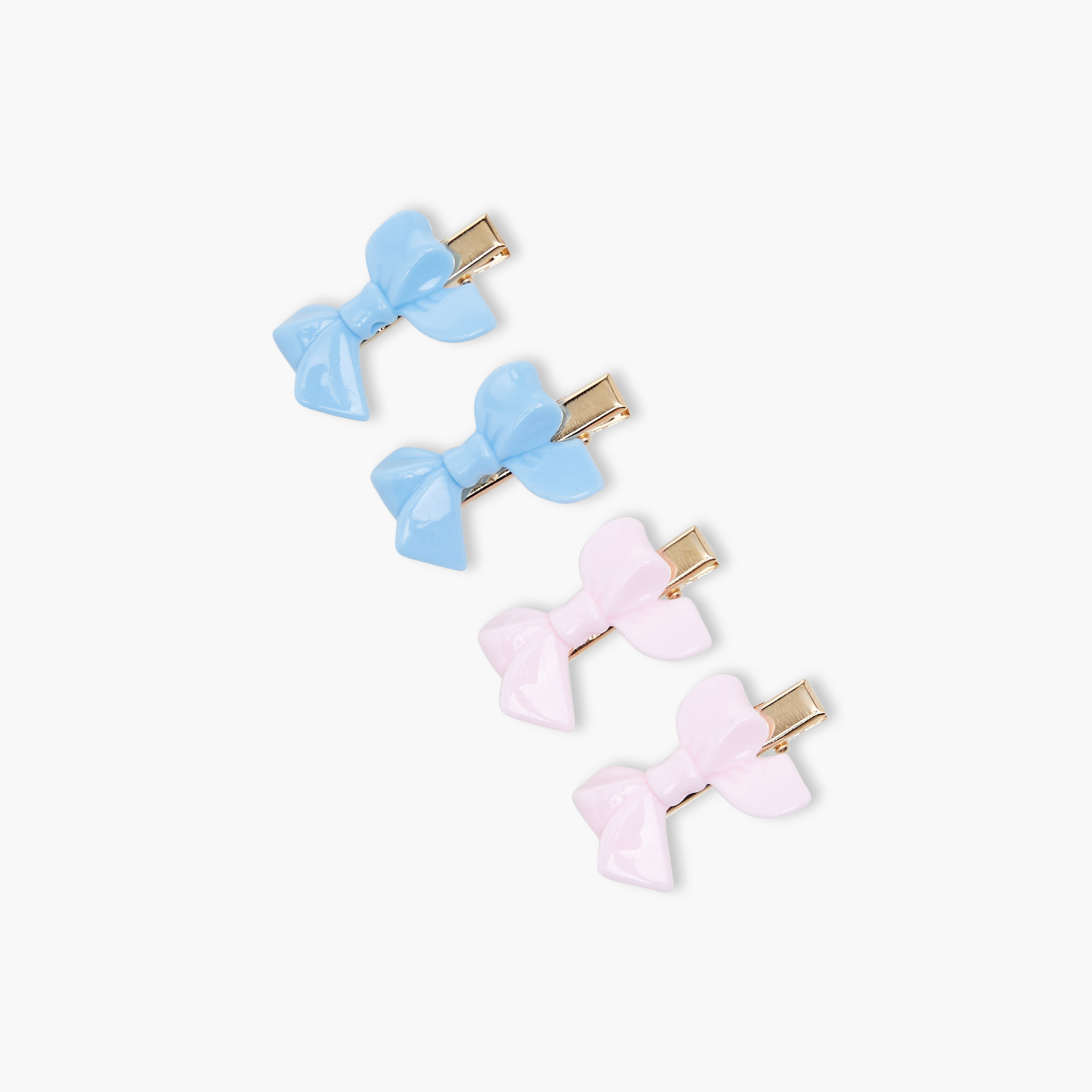 Pack of 4 Charmz Hair Clip with Bow Accent-girls-accessories-hairaccessories-image-2