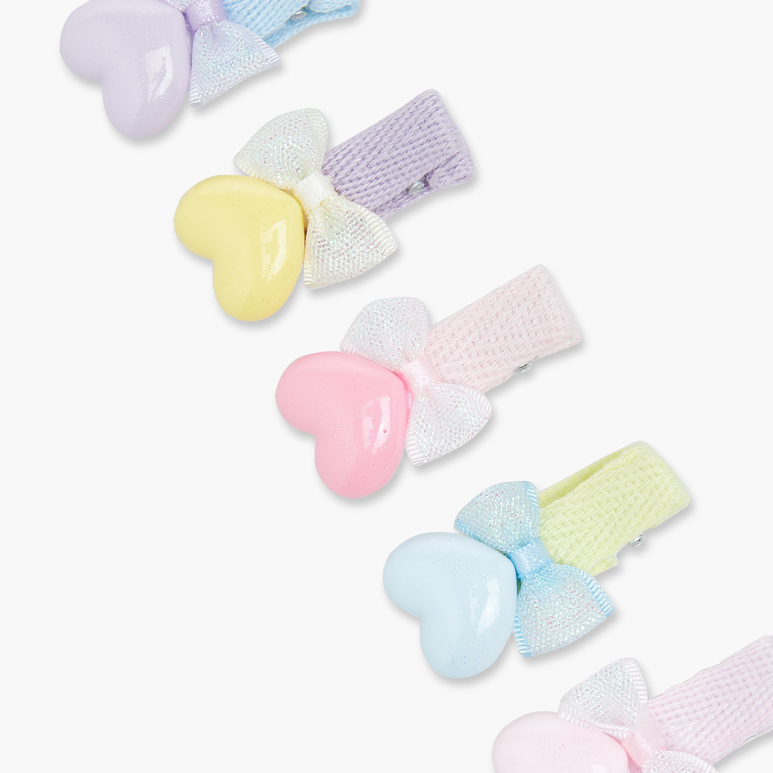 Pack of 5 Charmz Hair Clip with Heart Accent-girls-accessories-hairaccessories-image-3