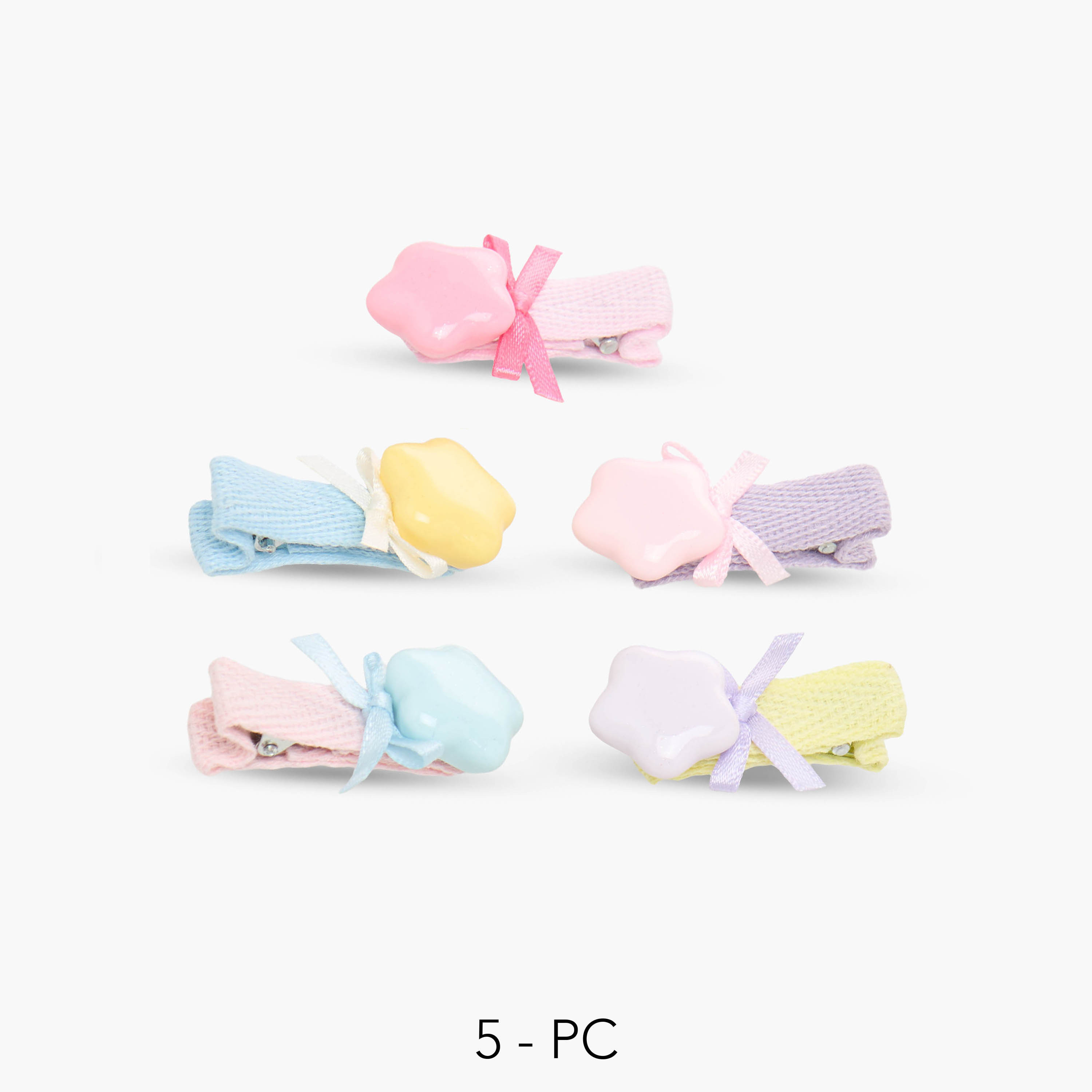 Pack of 5 Charmz Hair Clip with Embellishment-baby-girls-accessories-hairaccessories-image-1