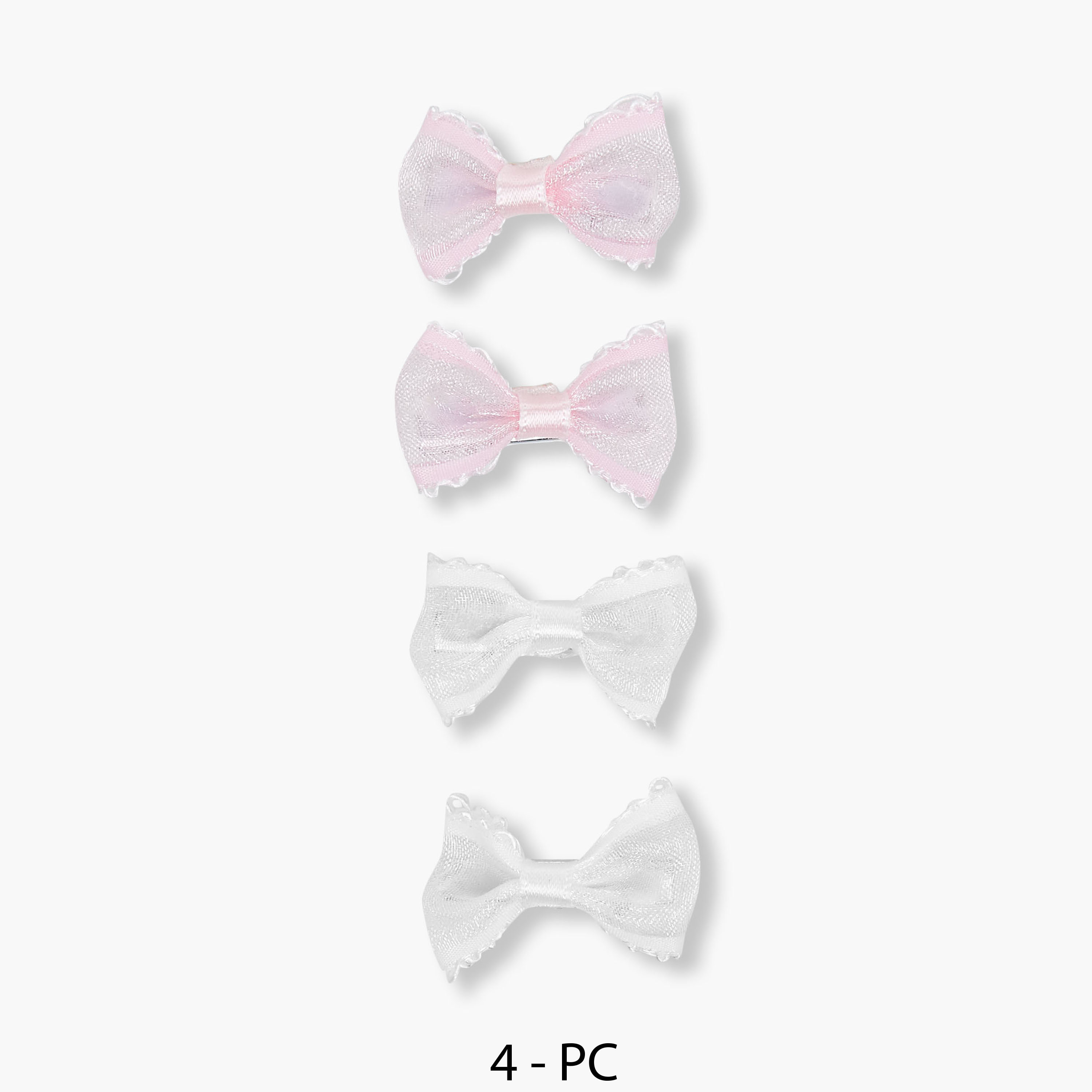 مشابك شعر بتفاصيل فيونكة من تشارمز - طقم من 4 قطع-girls-accessories-hairaccessories-image-4